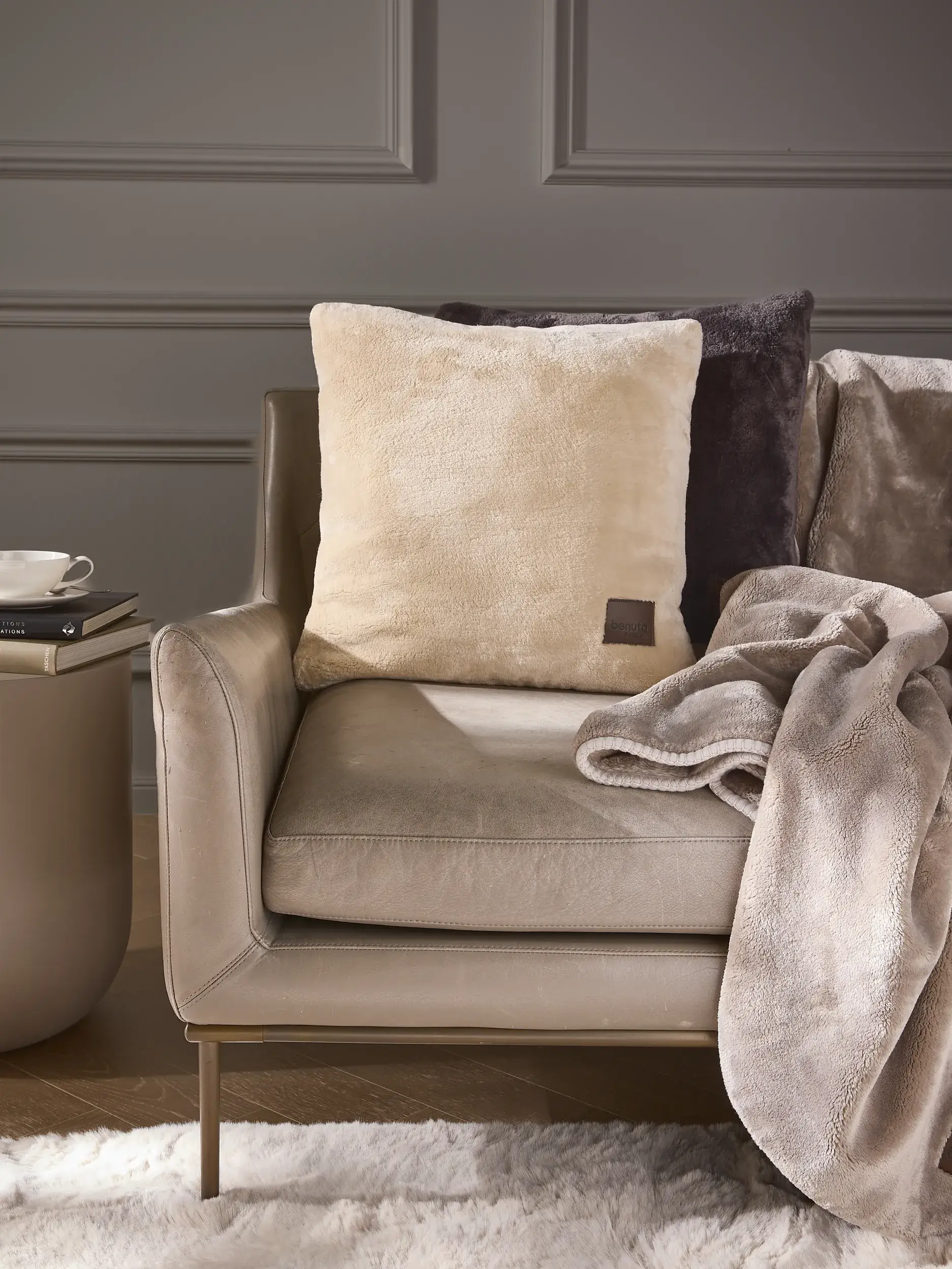 Coussin Lux Crème de benuta