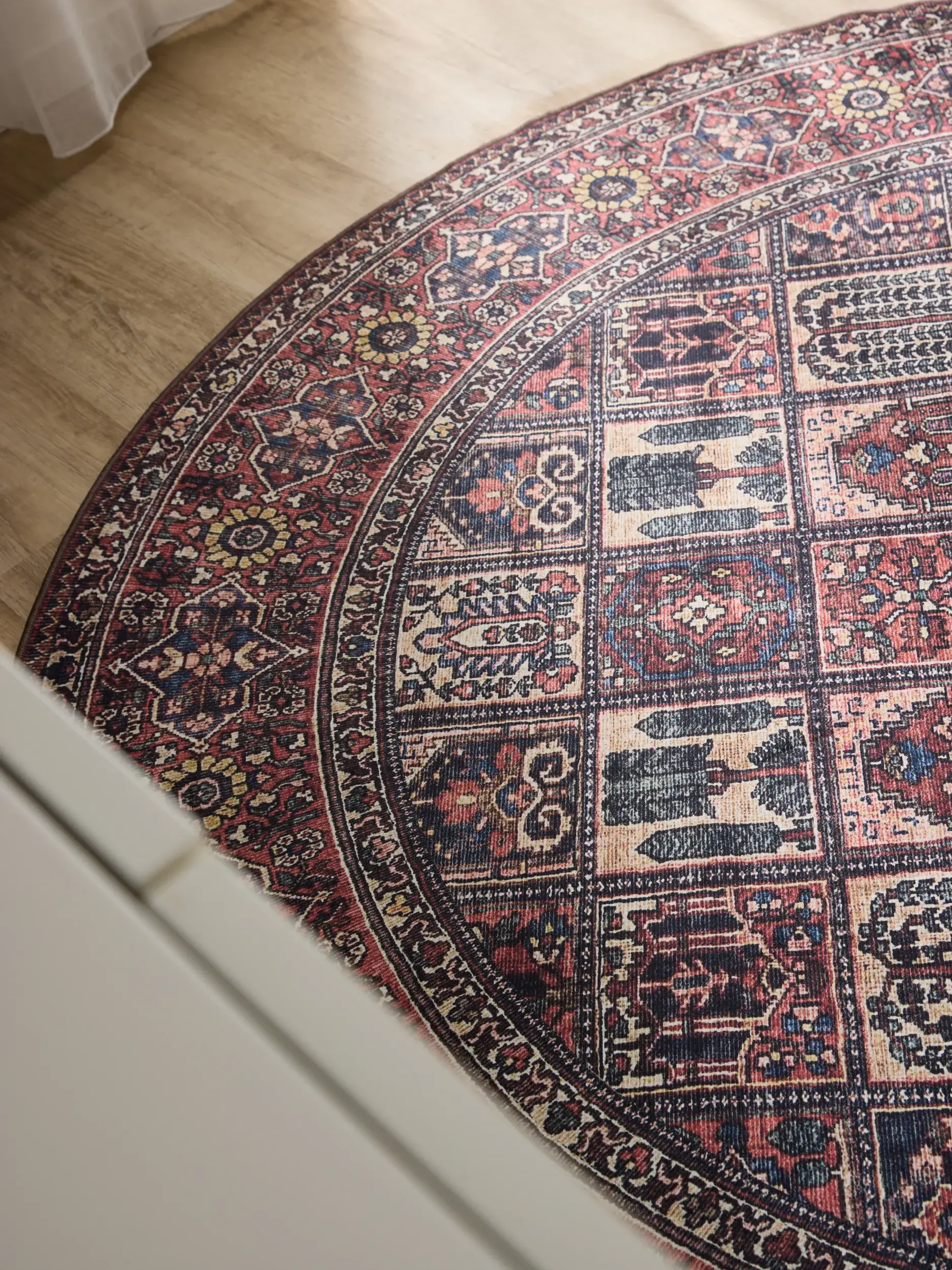 Rug made of 100% Polyester in Multicolour with a 100% Polyester high pile by benuta Basic