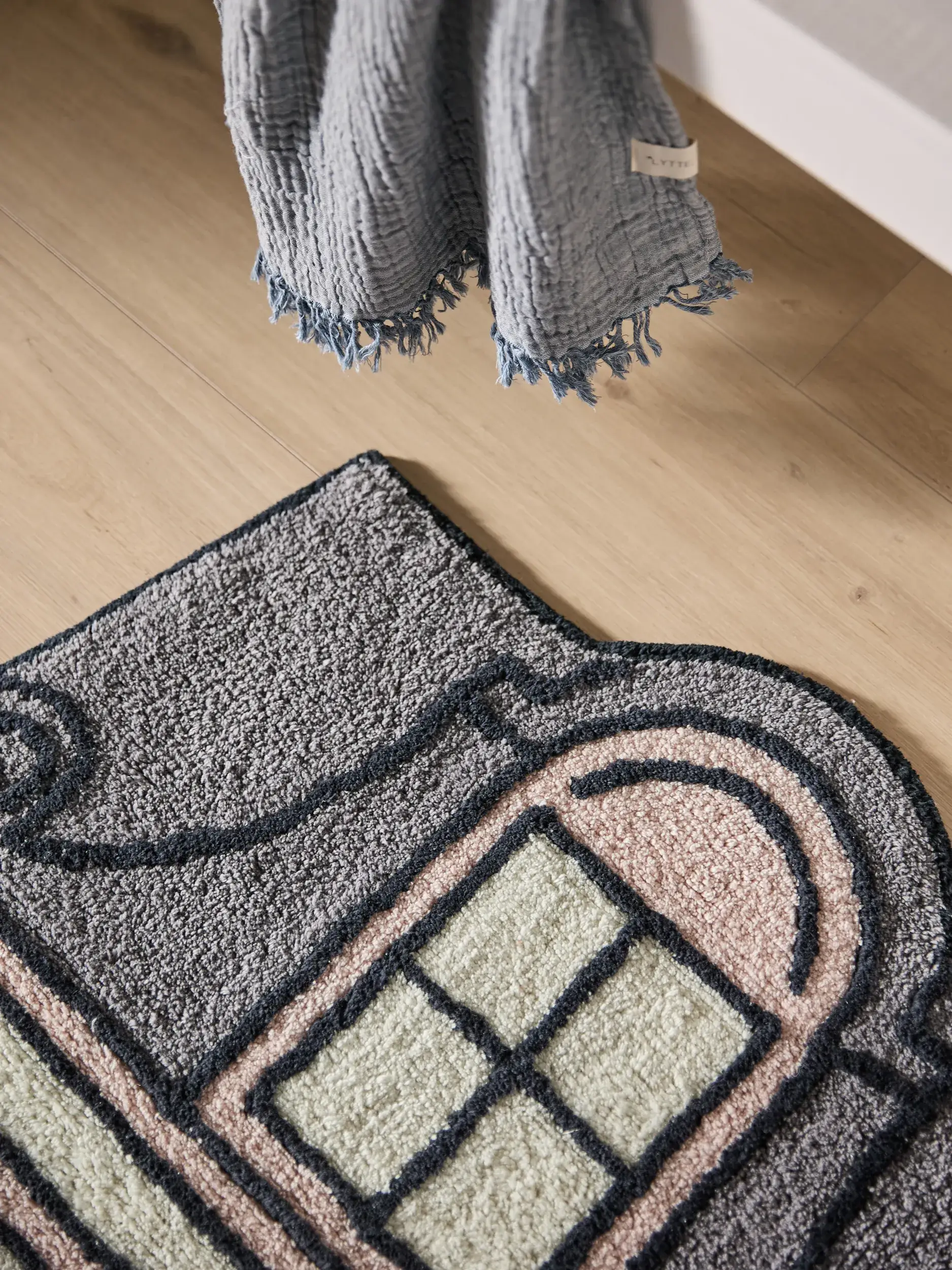 Teppich Emily aus 100% Recycelte Baumwolle in  von Lytte