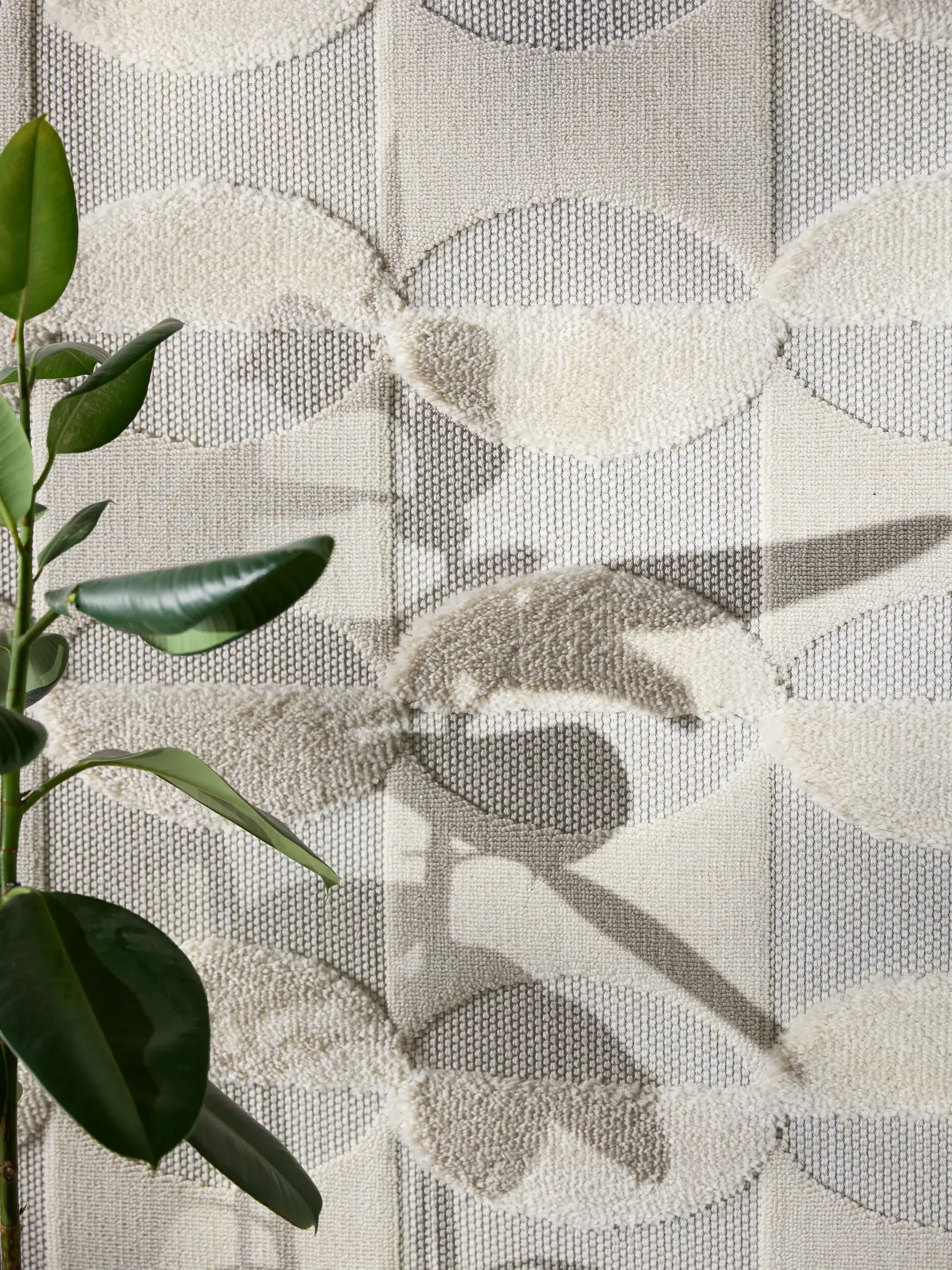 Rug made of 100% Polypropylen in Weiß with a 100% Polypropylen high pile by benuta Pop