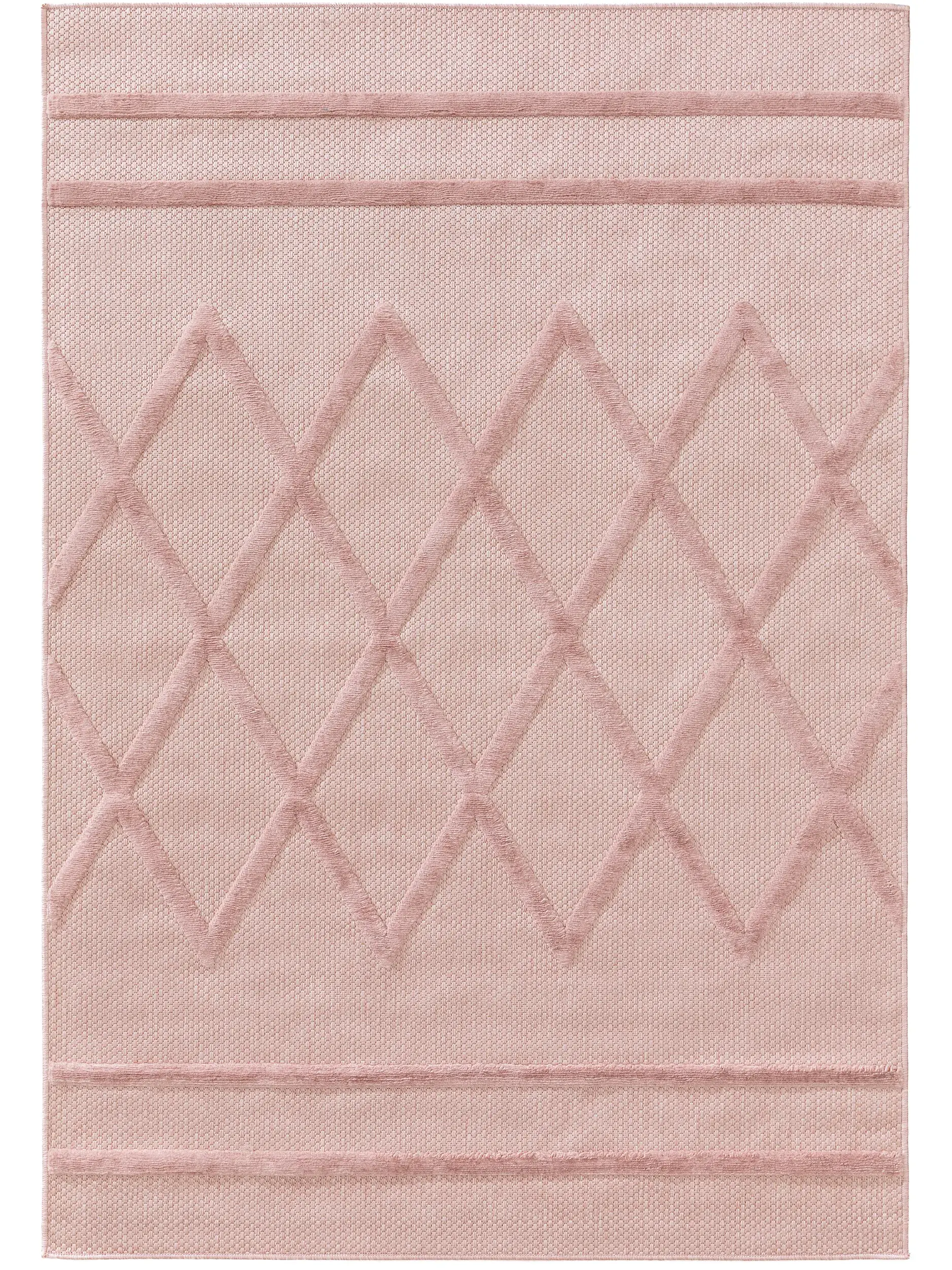 Matto 100% Polypropylena värissä Rosa 100% Polypropylen korkealla nukalla merkiltä benuta Nest