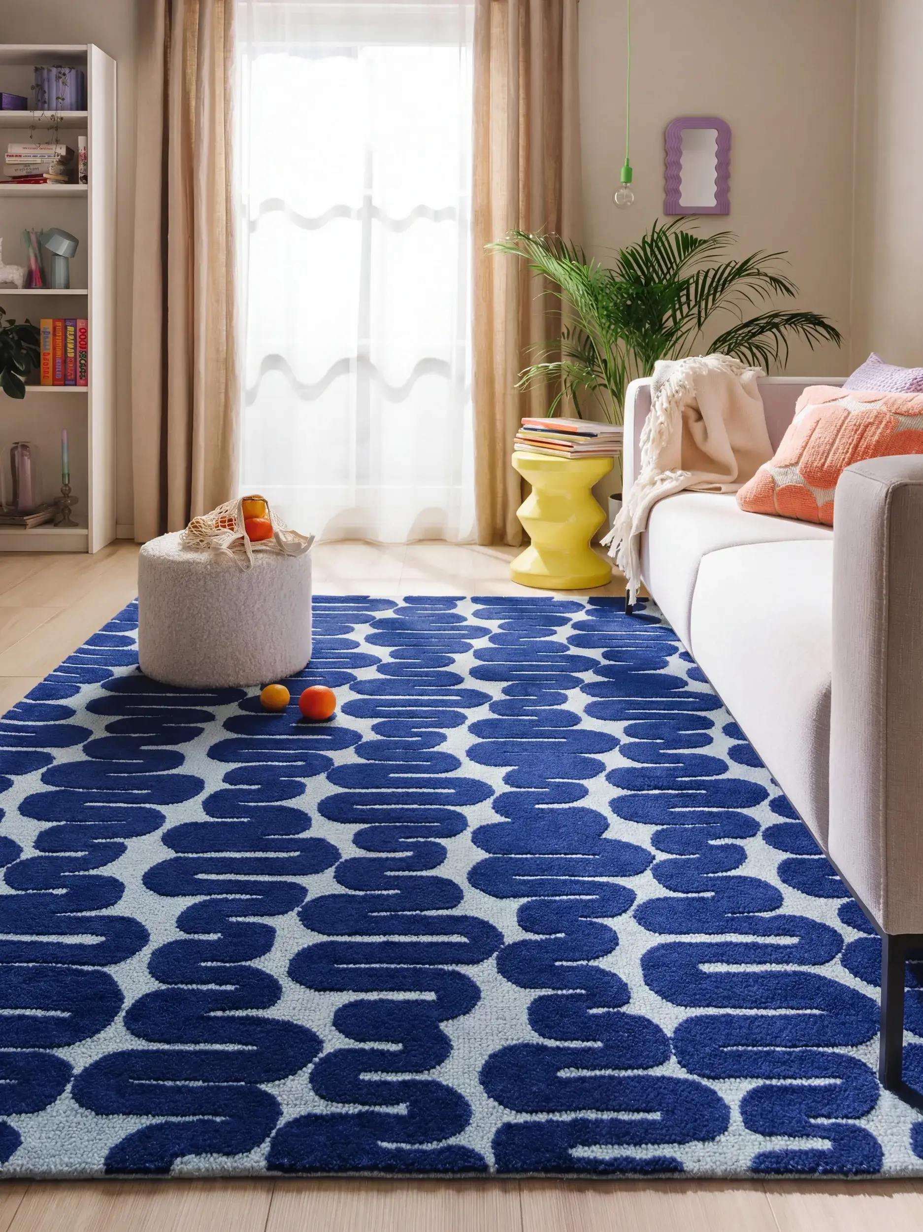 Teppich Ally aus 100% Polyester (Mikrofaser) in  von benuta Pop