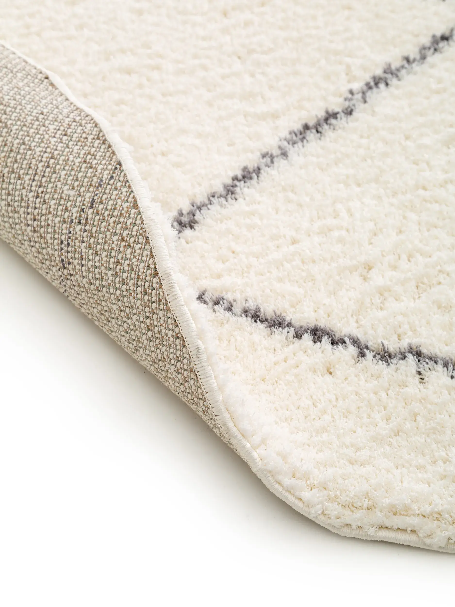 Tapis en 100% Polyester (Microfibre) en Beige avec une pile de 100% Polyester (Microfibre) de hauteur de benuta nest