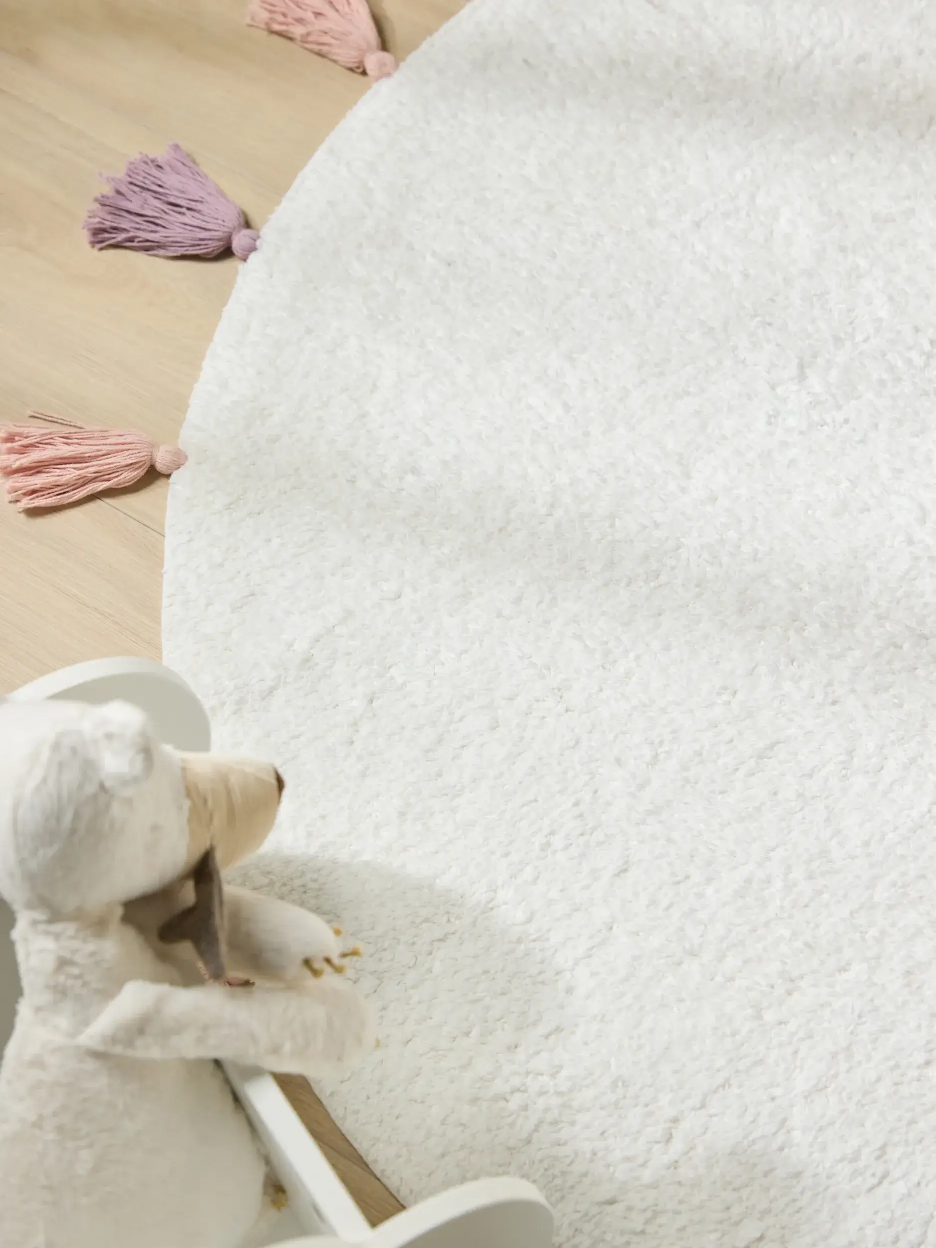 Alfombra de 100% Algodón en Blanco con un pelo de {{Placeholder_Pile Height}} de altura de Lytte