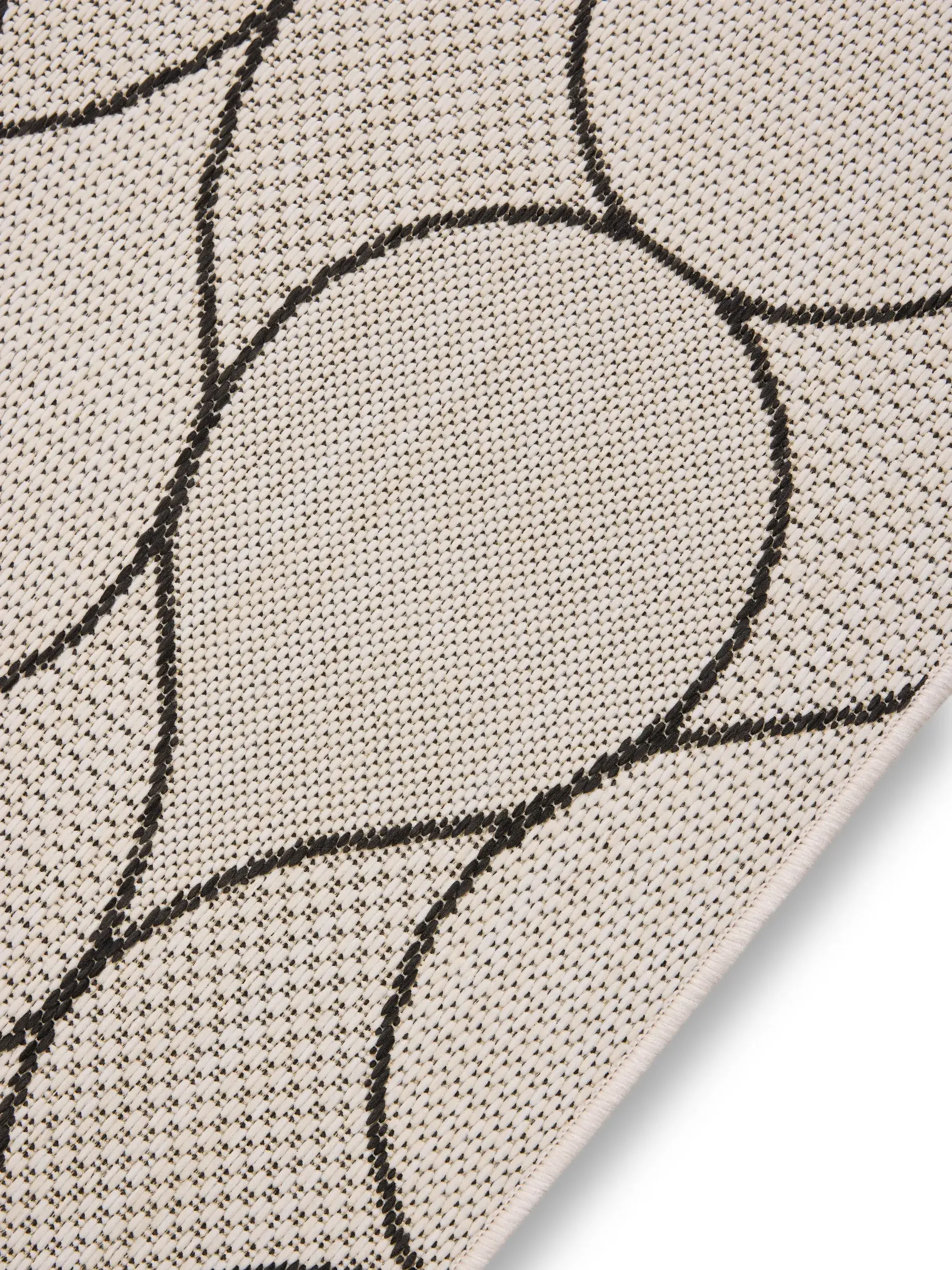 Teppich aus 100% Polypropylen in Weiß mit 100% Polypropylen hohem Flor von benuta Nest