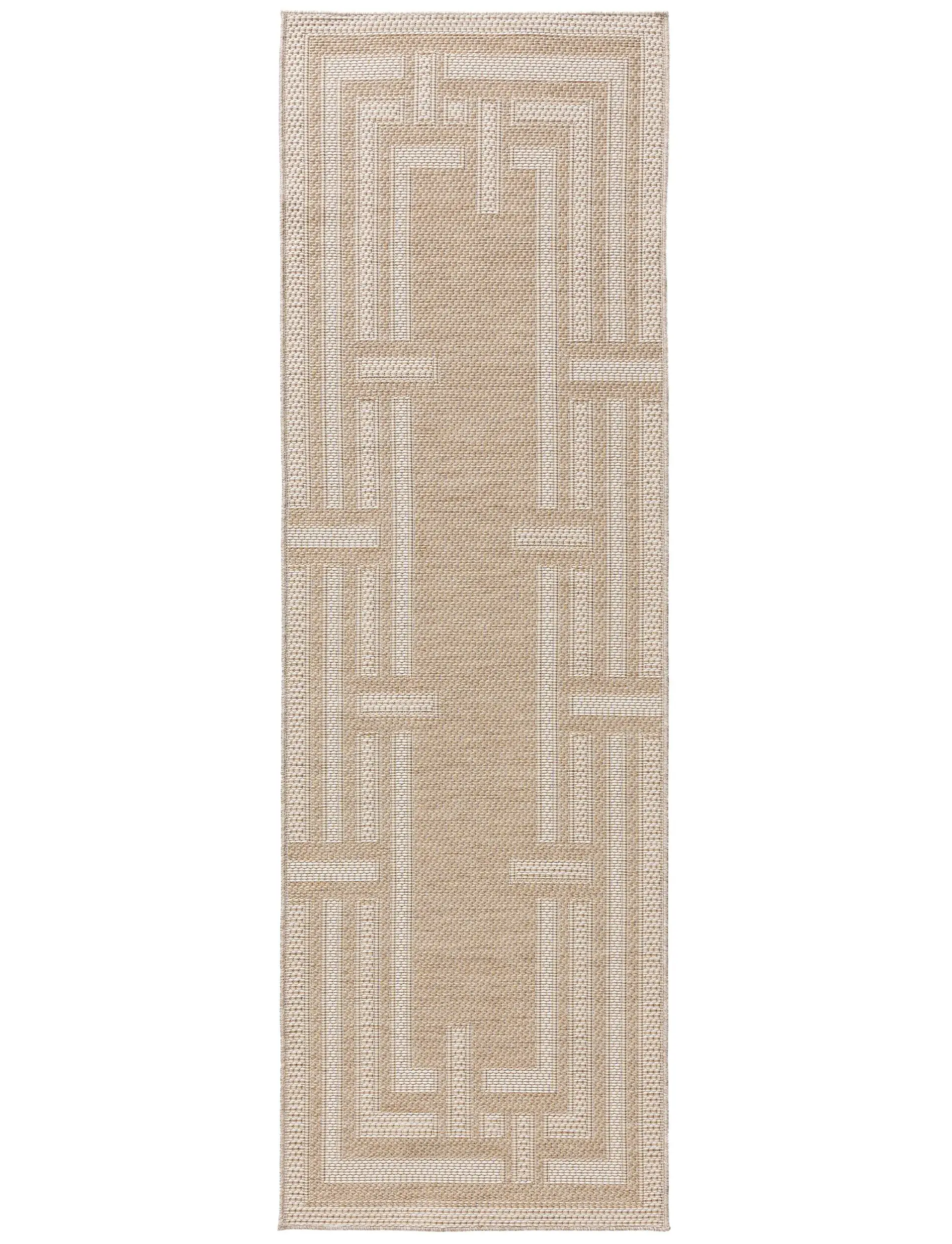 Rug made of 100% Polypropylen in Beige with a 100% Polypropylen high pile by benuta Nest
