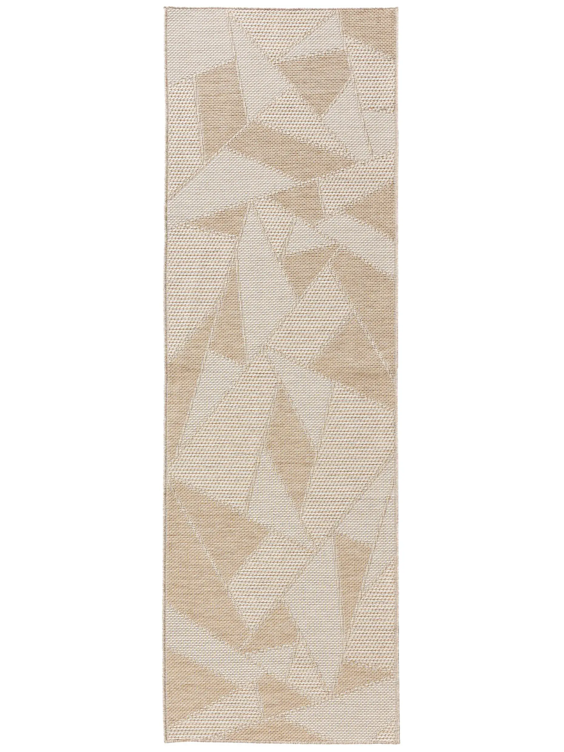 Teppich aus 100% Polypropylen in Weiß mit 100% Polypropylen hohem Flor von benuta Nest