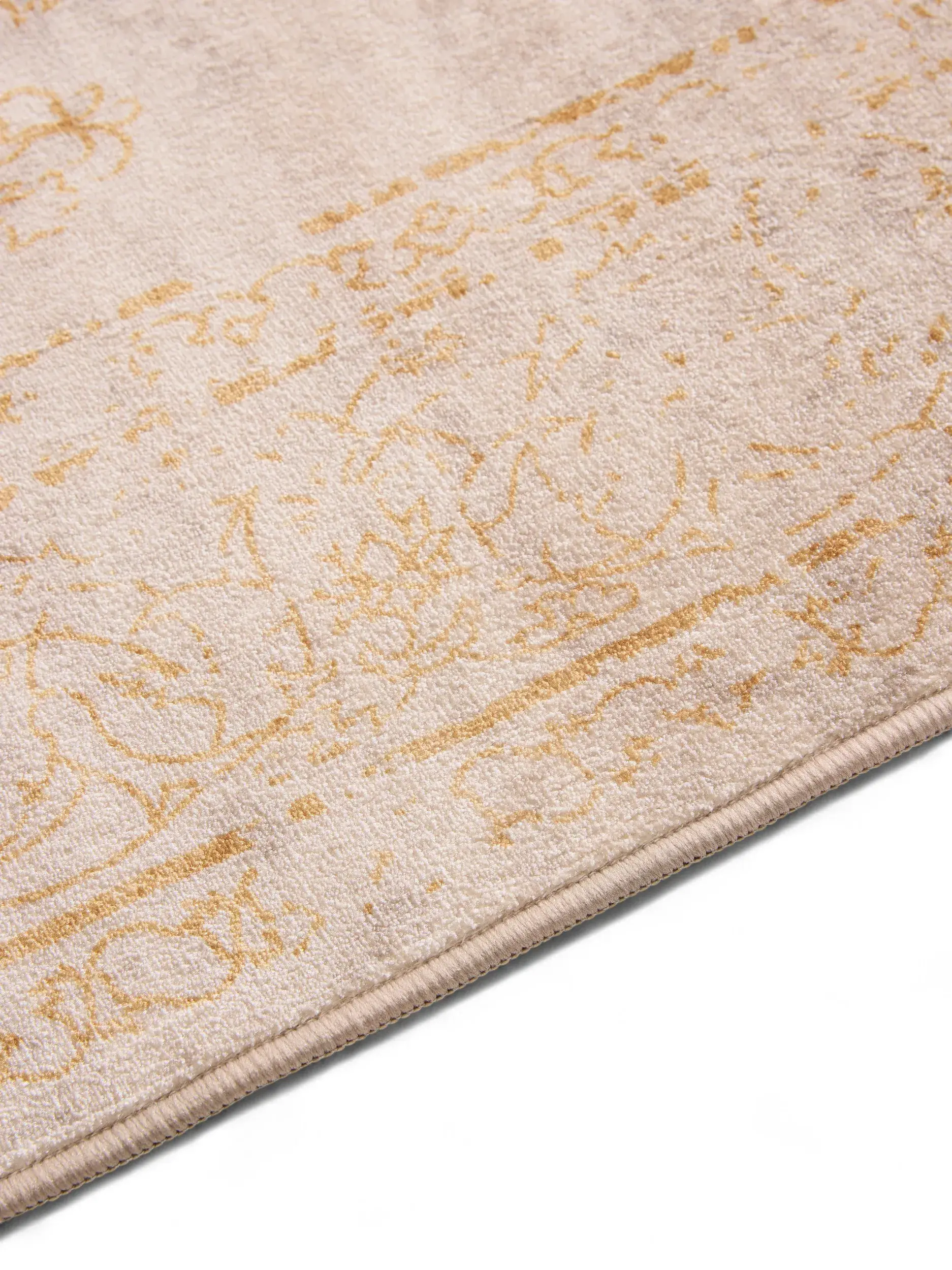 Teppe av 100% Polyester i Beige med 100% Polyester høy lugg fra benuta Nest