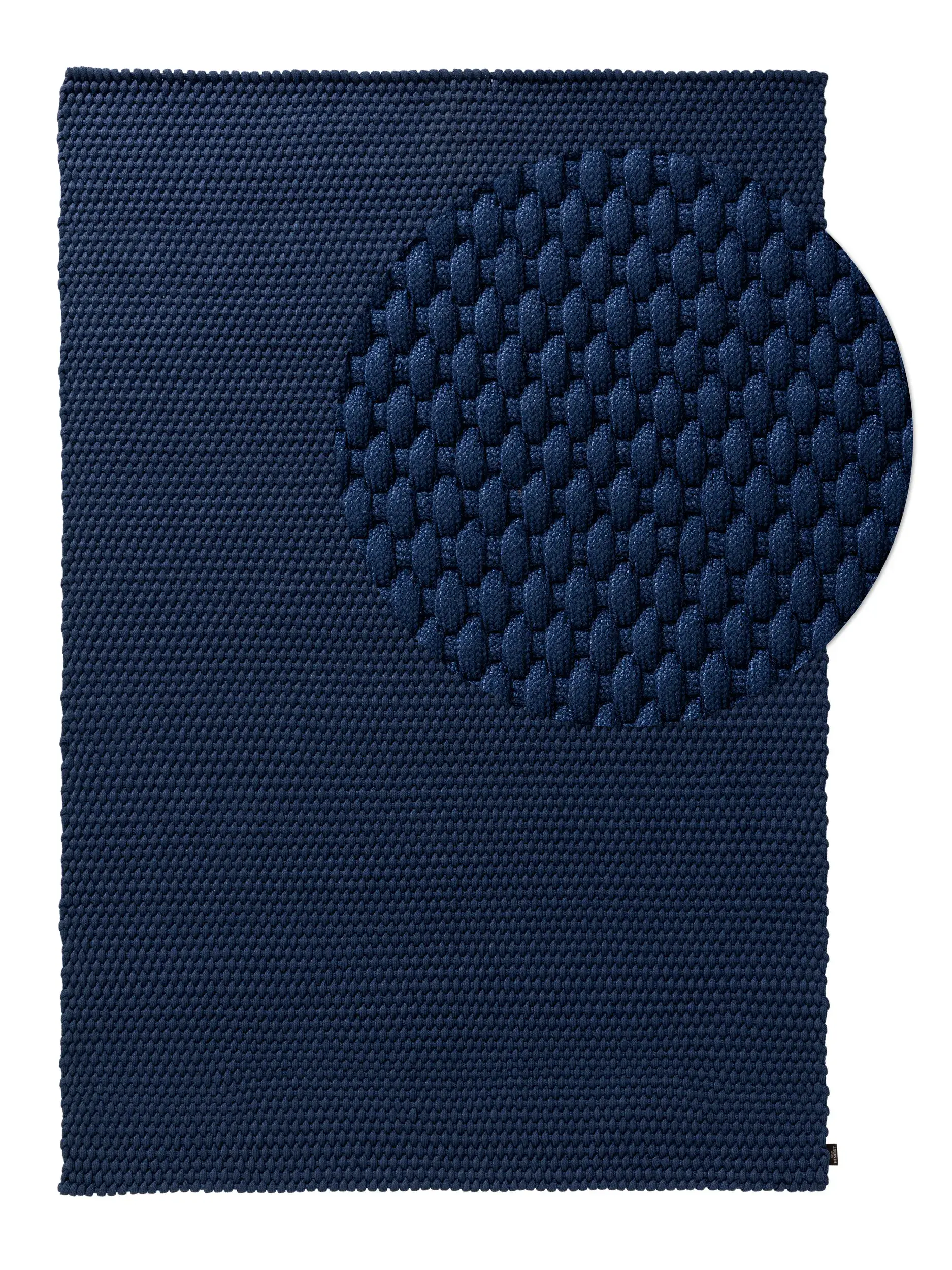 Matto 100% Polyester (recyceltes PET)a värissä Blau 100% Polyester (recyceltes PET) korkealla nukalla merkiltä benuta Finest