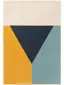 Tappeto Dessert Blu/Giallo
