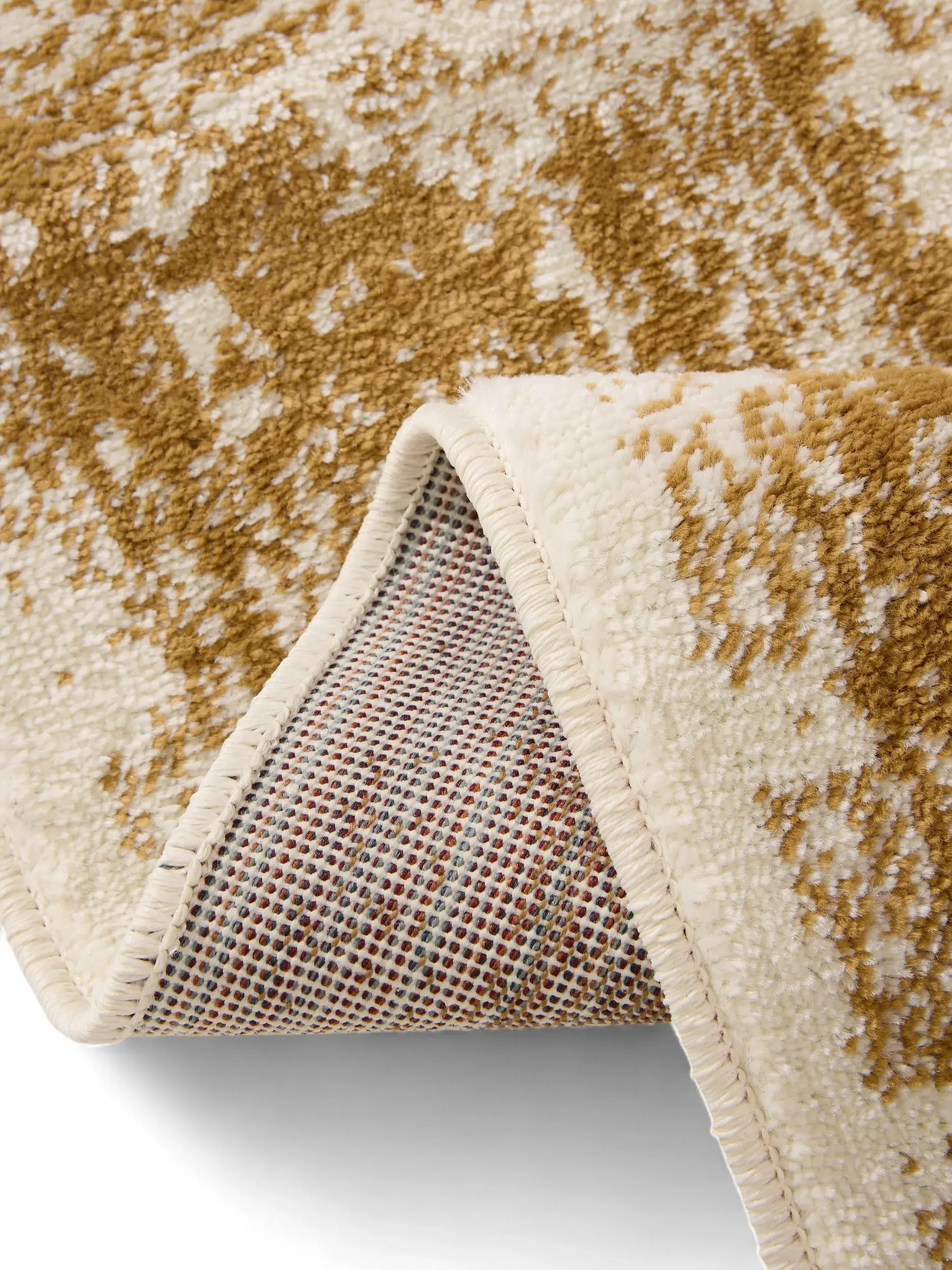 Rug made of 100% Polypropylen in Beige with a 100% Polypropylen high pile by benuta Basic