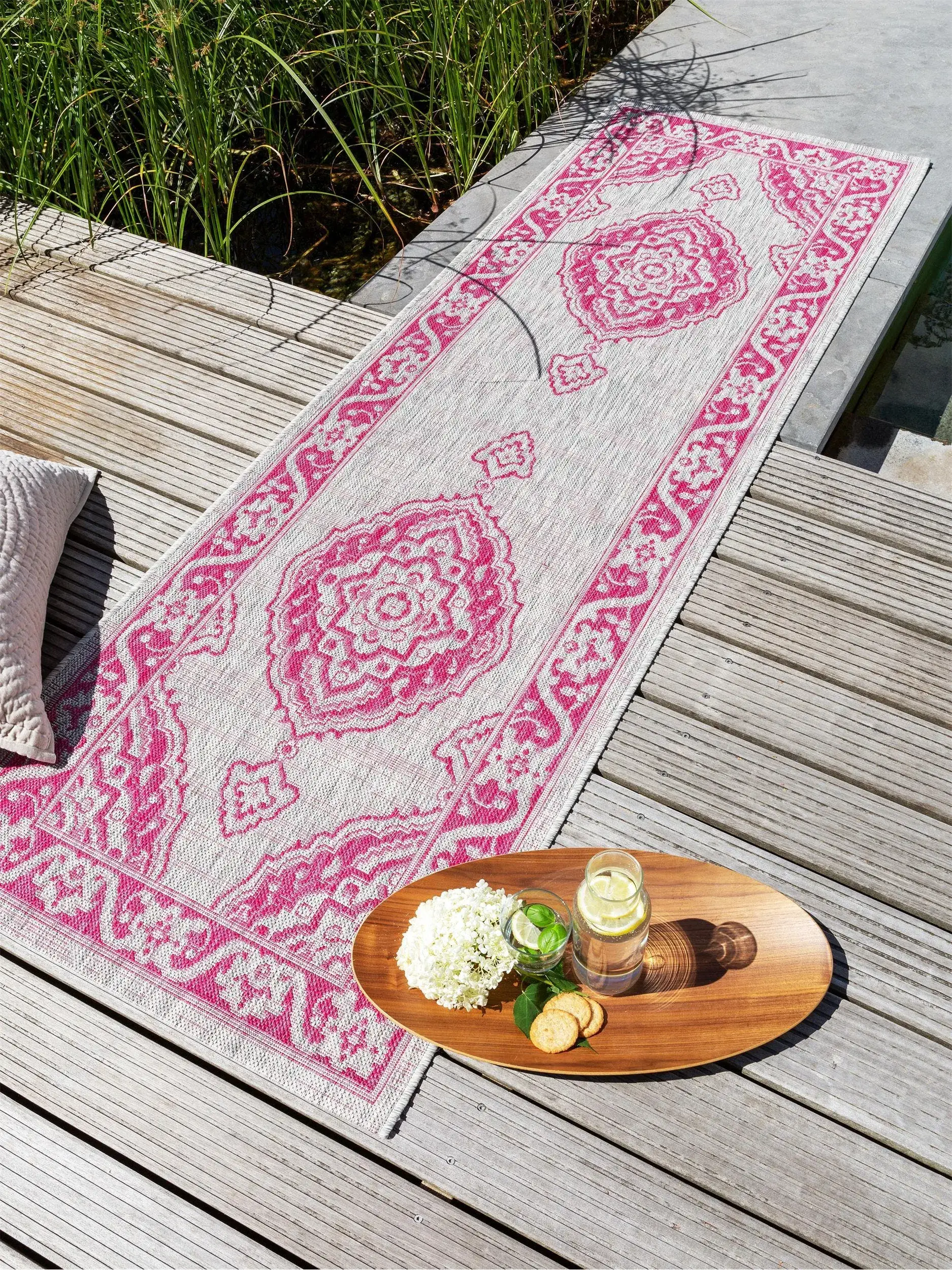 Teppich Cleo aus 100% Polypropylen in Rosa von benuta