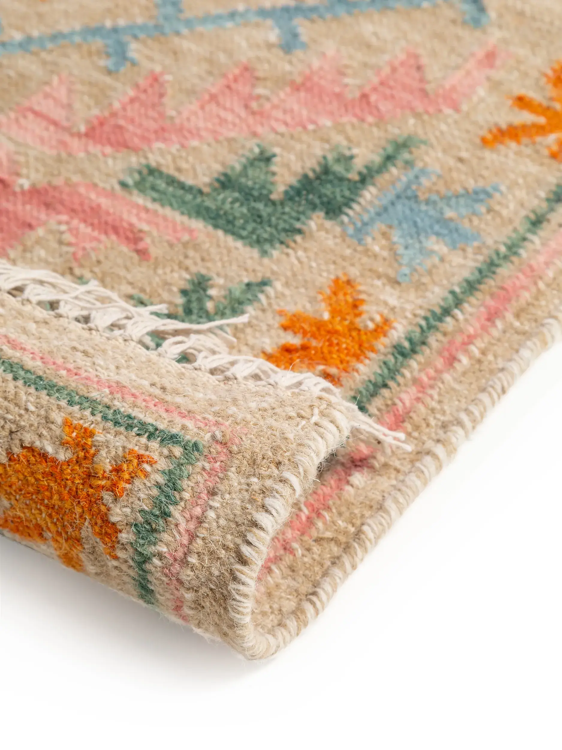 Alfombra de 90% Lana, 10% Algodón en Multicolor con un pelo de {{Placeholder_Pile Height}} de altura de benuta pure