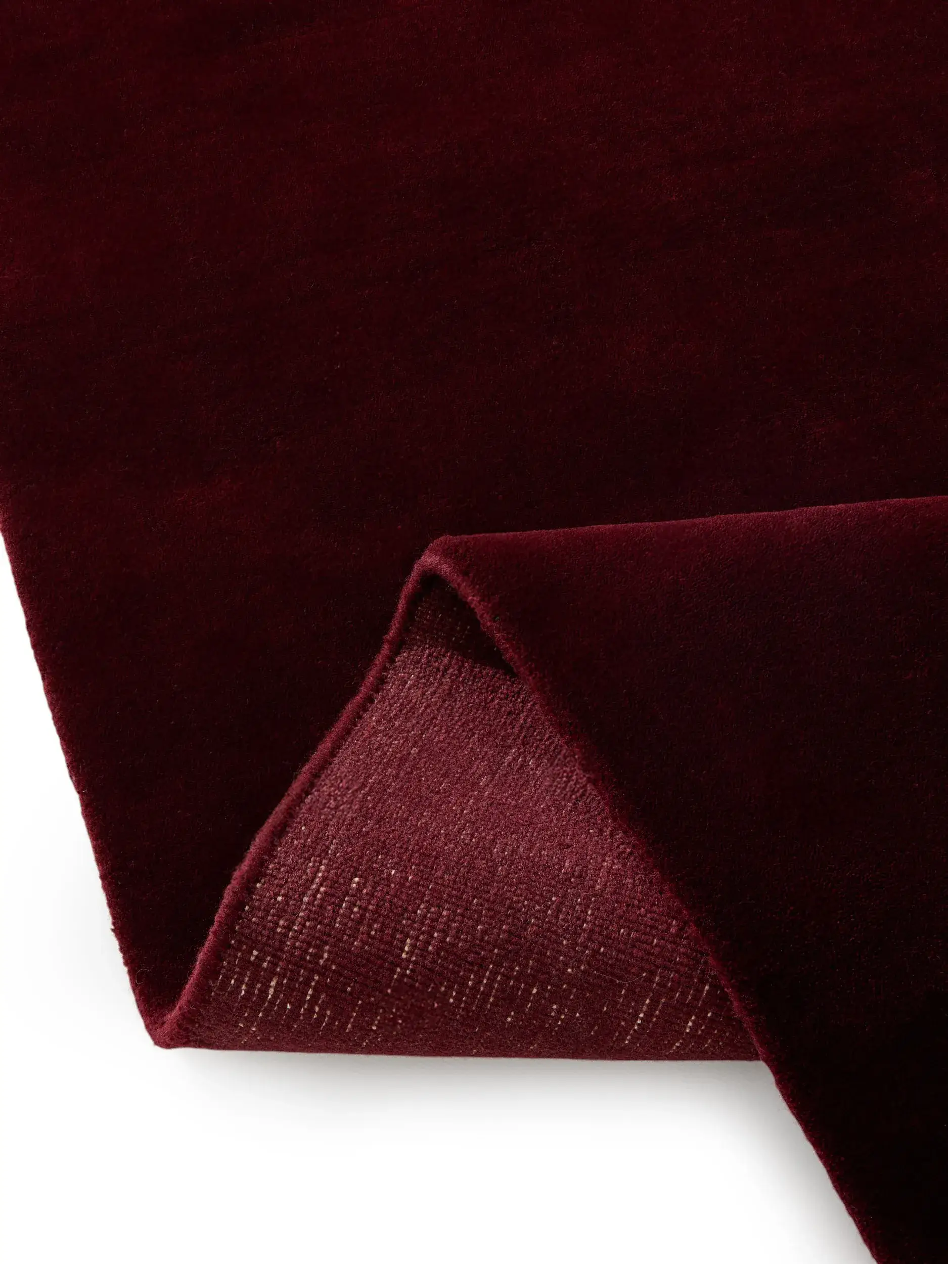 Teppich Mono aus 100% Baumwolle in Rot von benuta