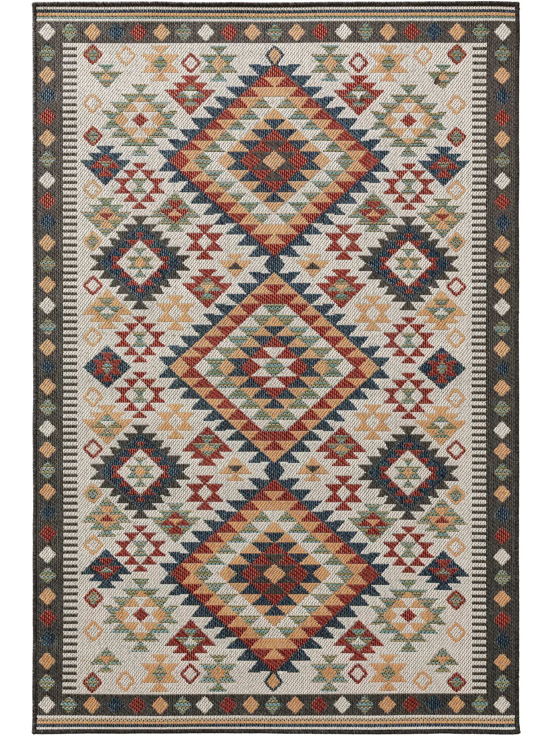 Rug made of 100% Polypropylen in Rot with a 100% Polypropylen high pile by benuta Nest