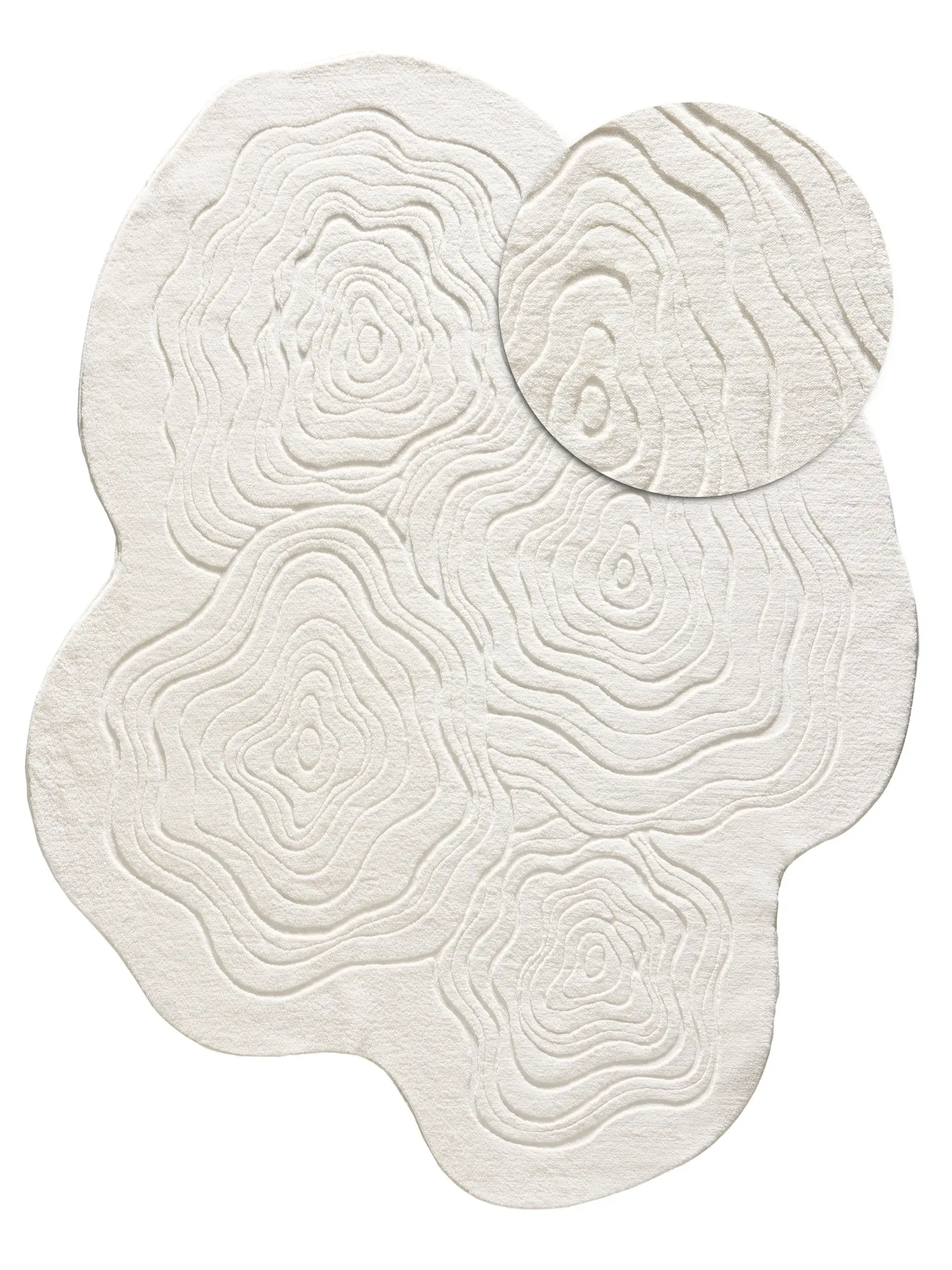 Tapete de 100% Polyester em Beige com pelo de 100% Polyester de altura da benuta Pop