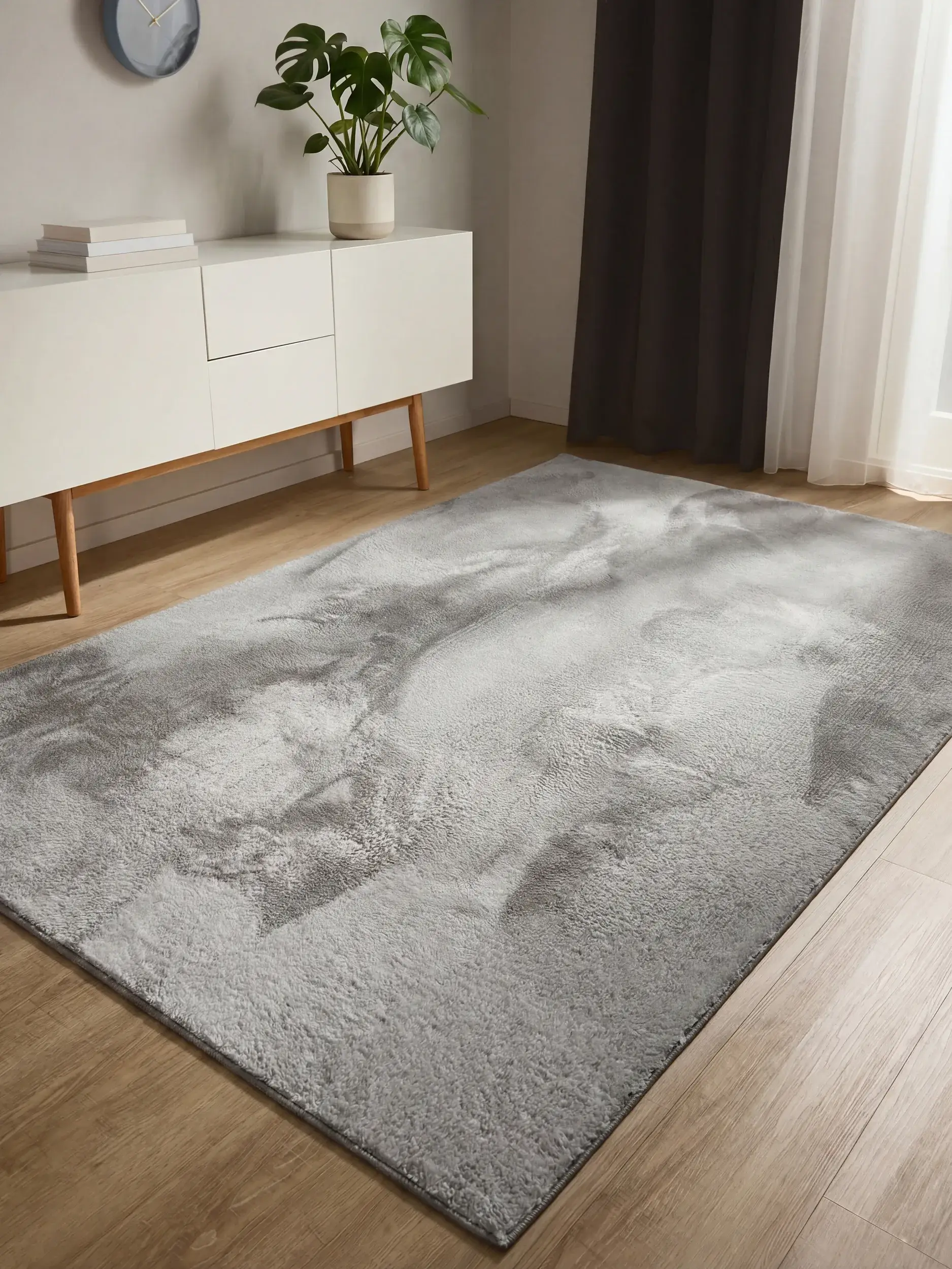 Teppich Furry aus 100% Polyester in  von benuta Basic