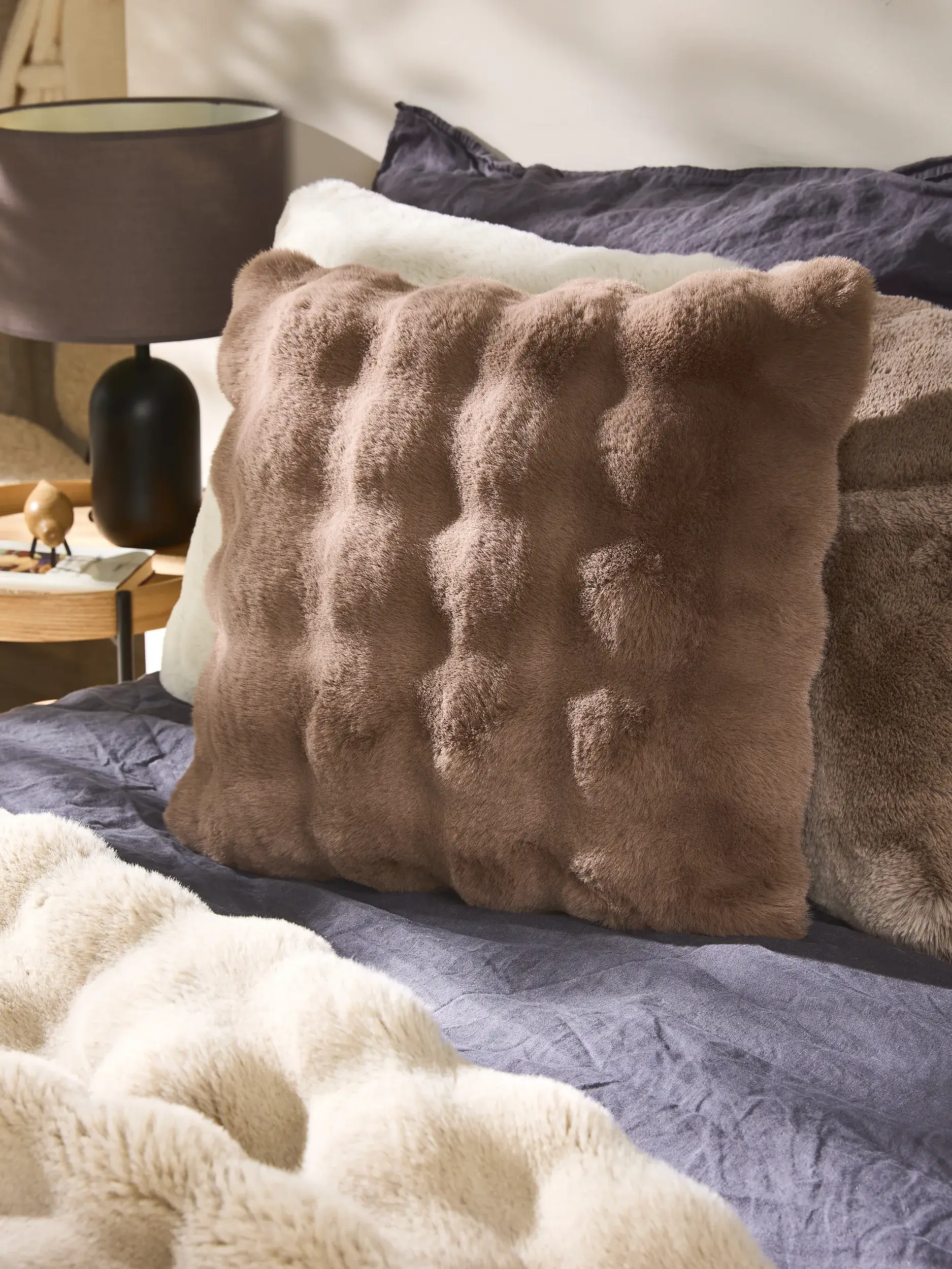 Copricuscino Dave Marrone im Design Tintaunita aus 100% Poliestere von benuta nest