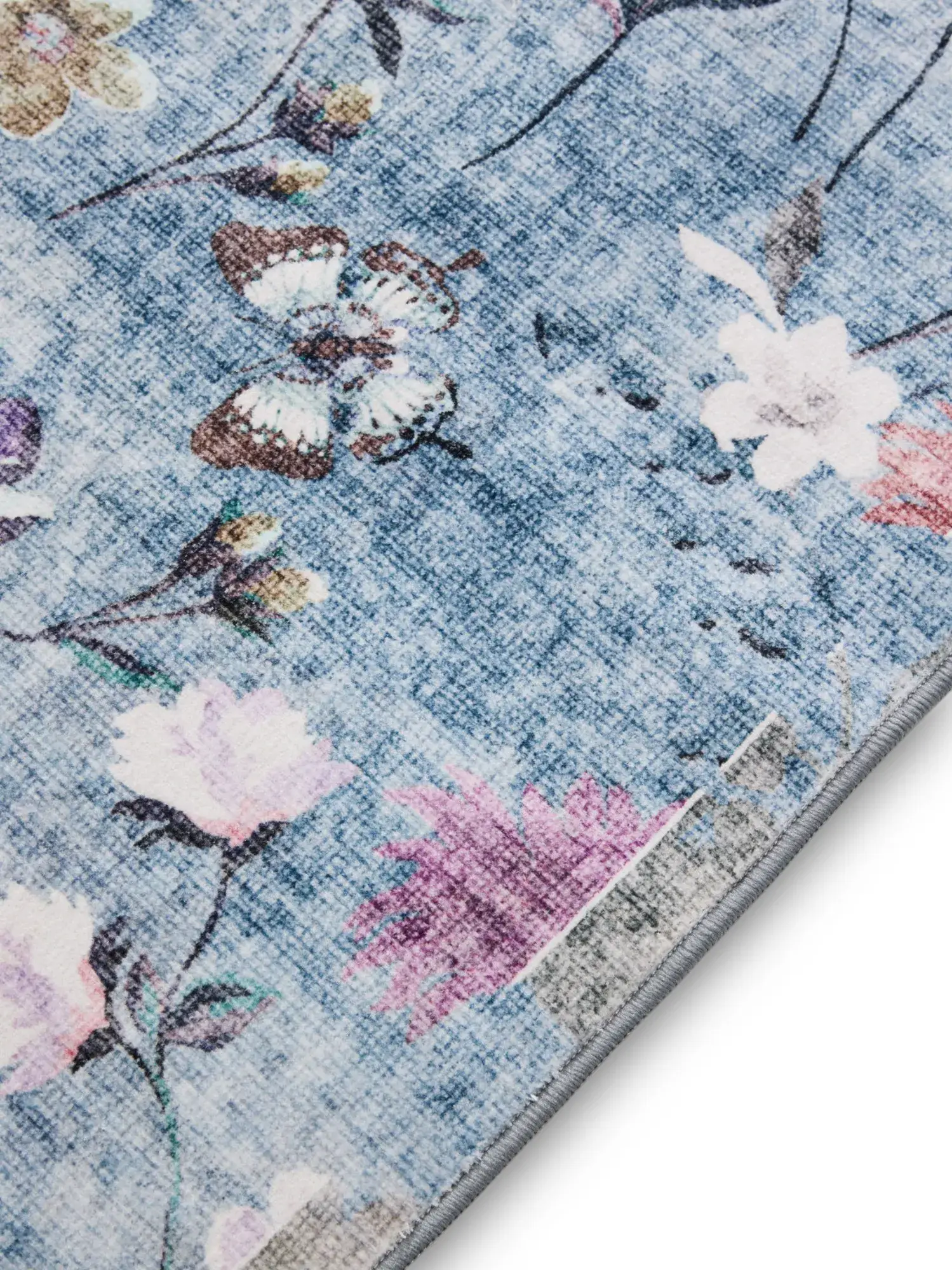 Rug made of 100% Polyester in Multicolor with a 100% Polyester high pile by benuta Nest