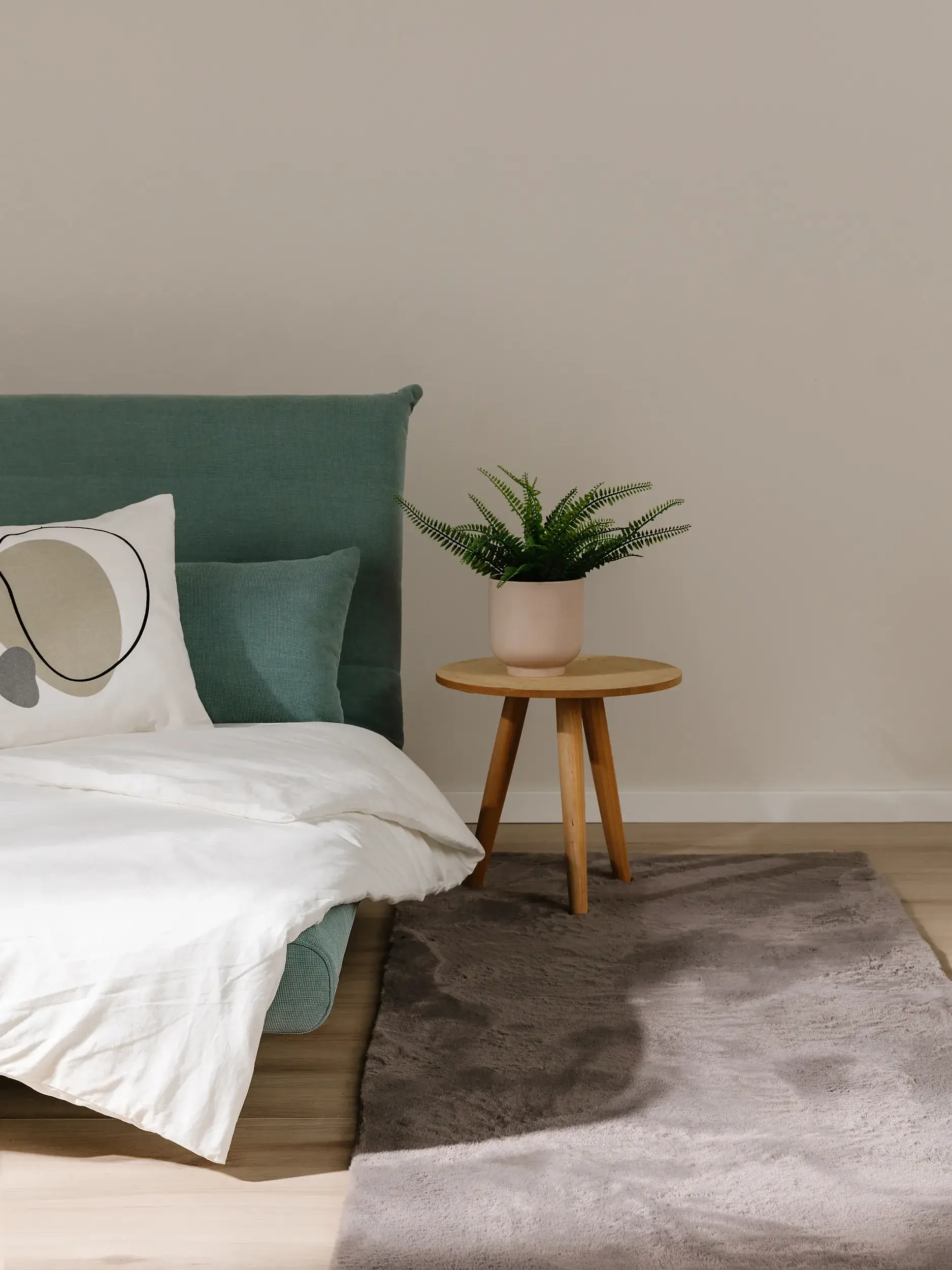Rug made of 100% Polyester in Grey with a 100% Polyester high pile by benuta Basic