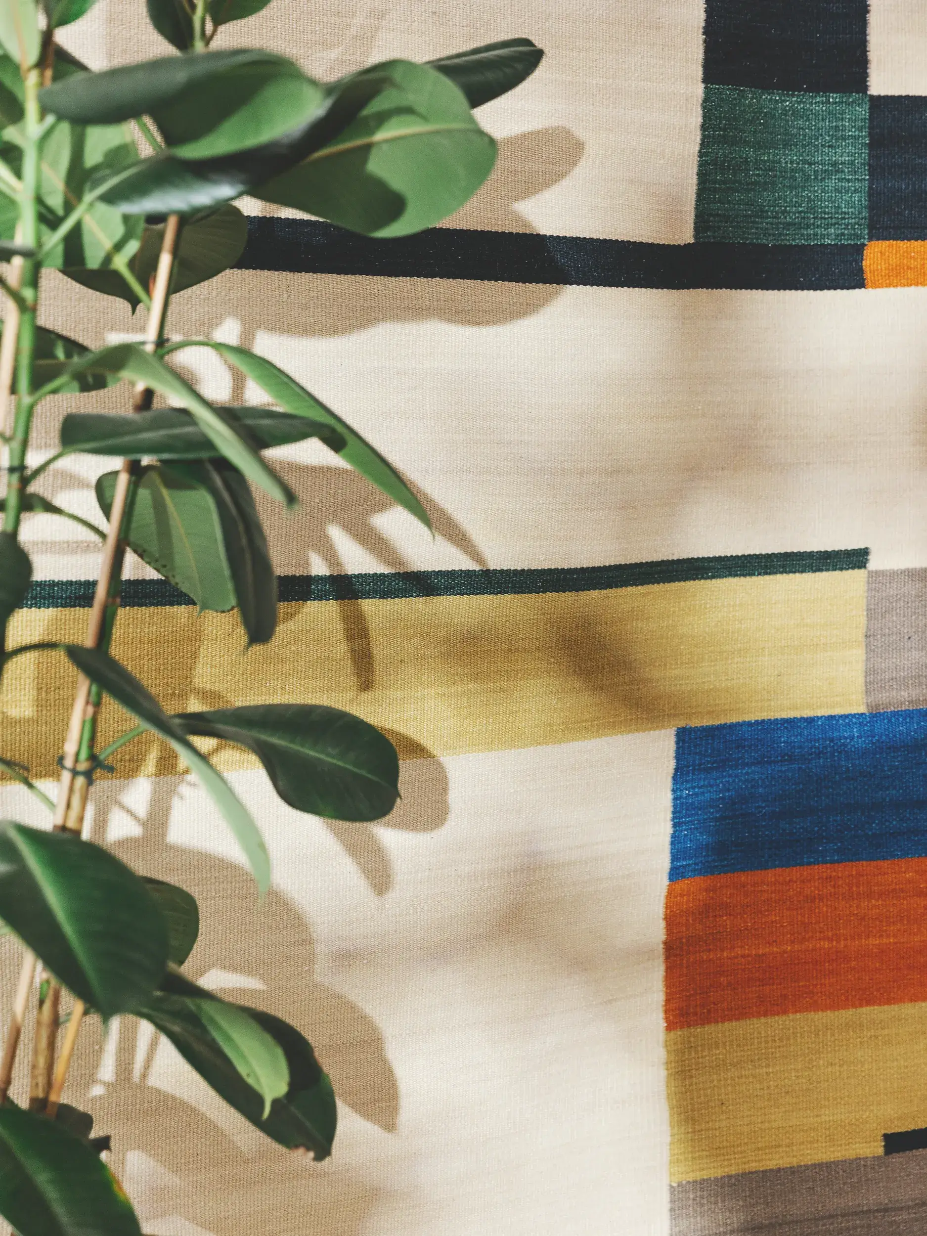 Teppich aus 80% Wolle, 20% Baumwolle in Multicolor mit 80% Wolle, 20% Baumwolle hohem Flor von benuta Nest