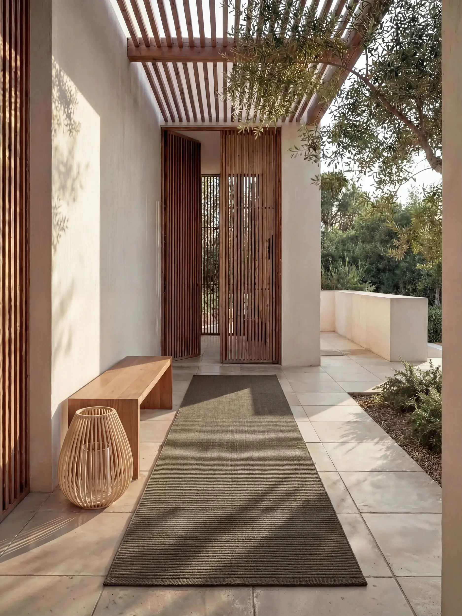 Teppich Arvea aus 100% Polyester (recyceltes PET) in  von benuta Pure