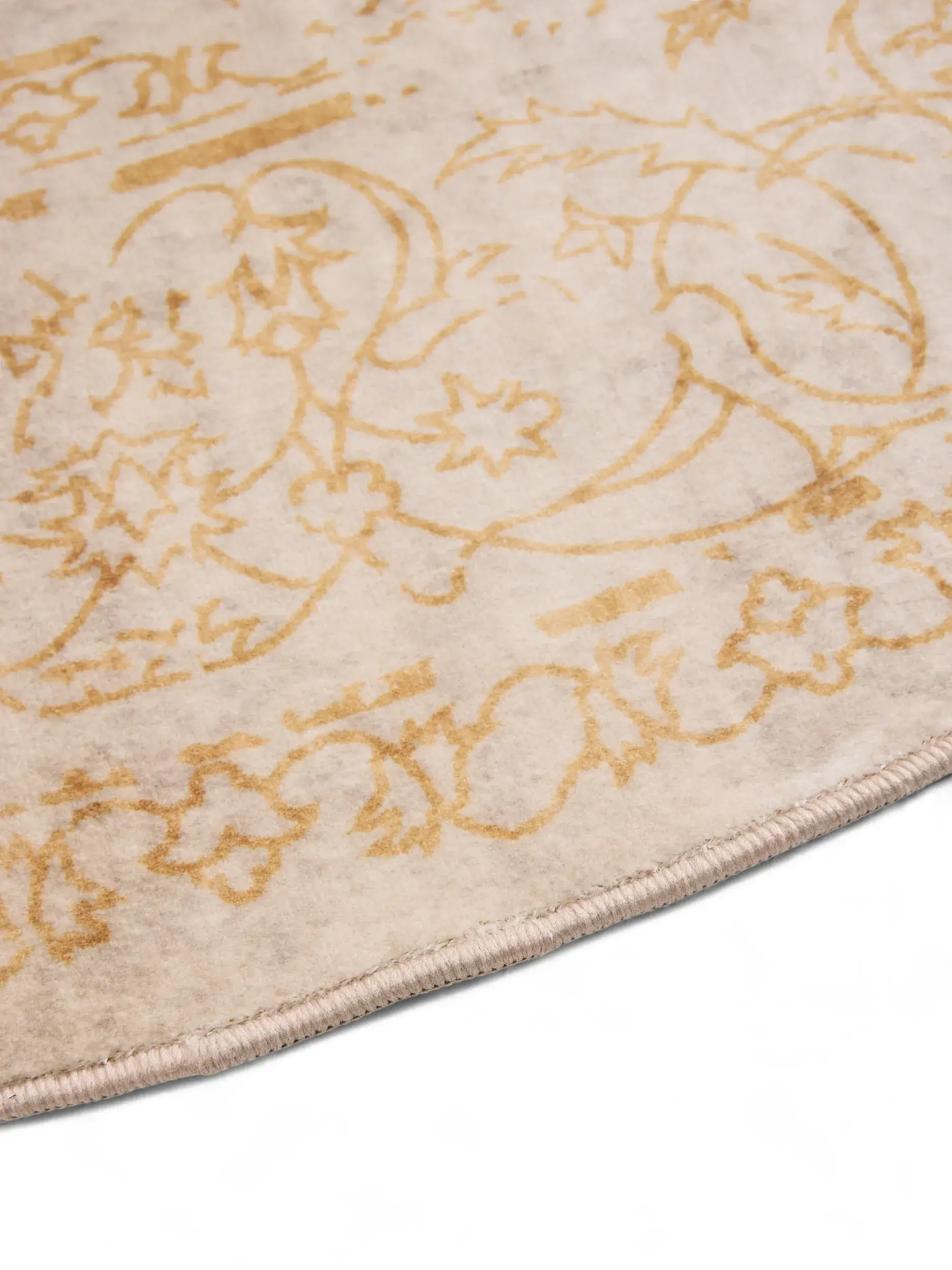 Rug made of 100% Polyester in Beige with a 100% Polyester high pile by benuta Nest
