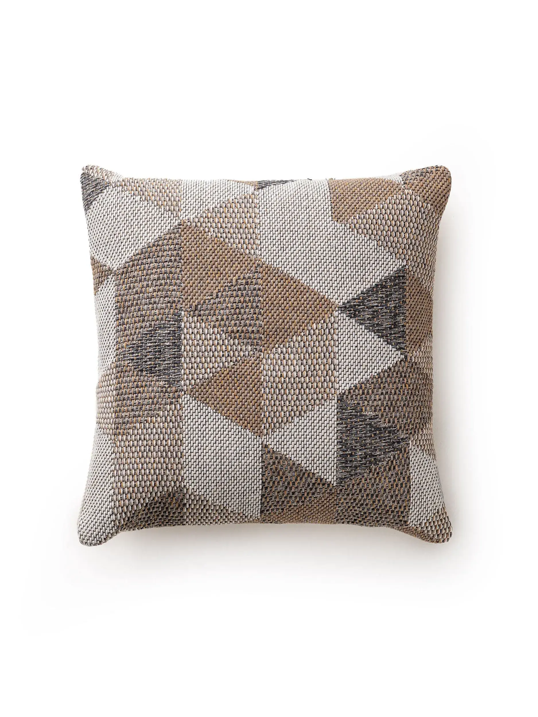 Kissenbezug Barca Beige/Grau im Design Abstrakt aus 100% Baumwolle von benuta Nest