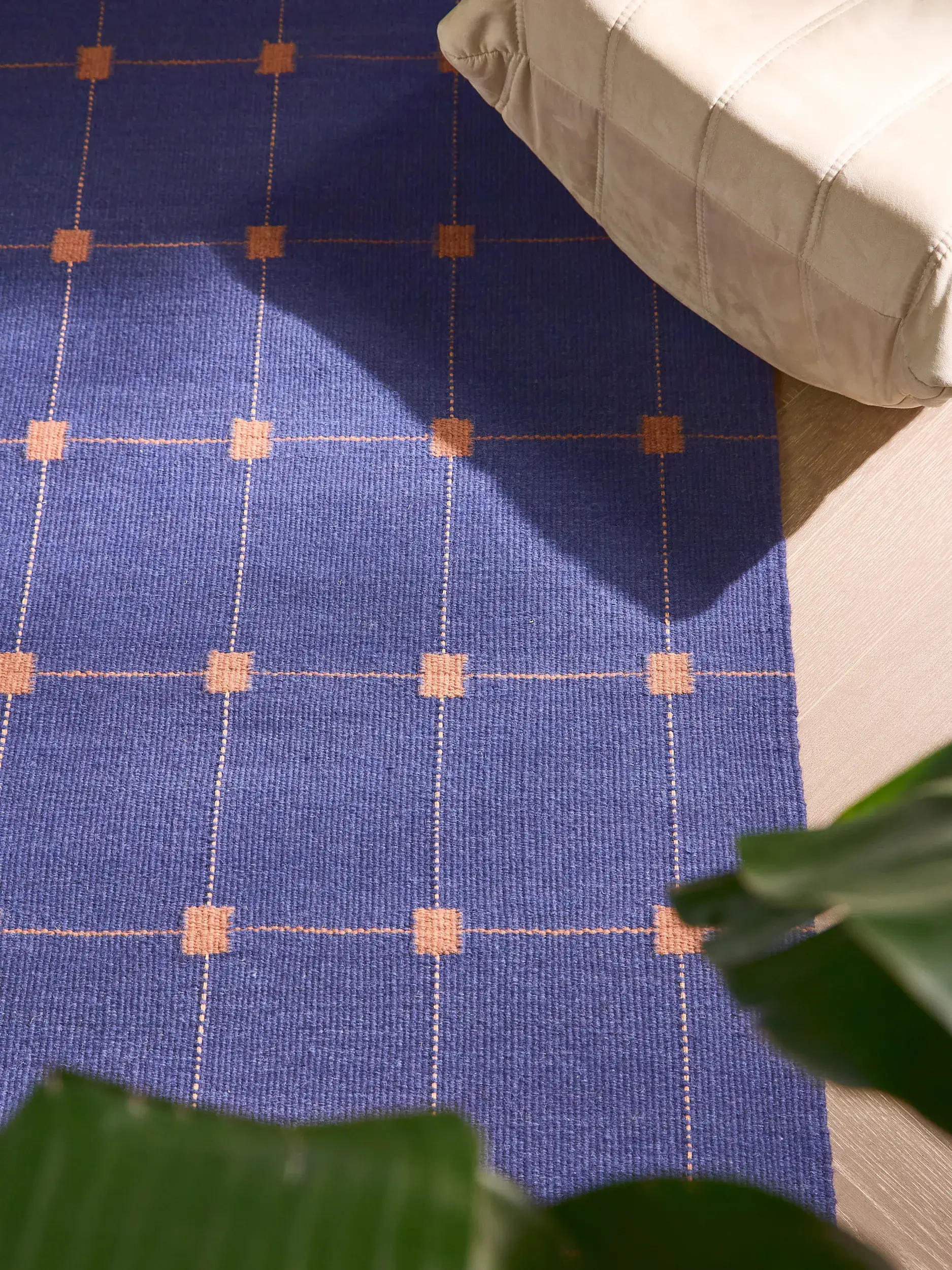 Teppich Grady aus 100% Wolle in Blau von benuta Pure