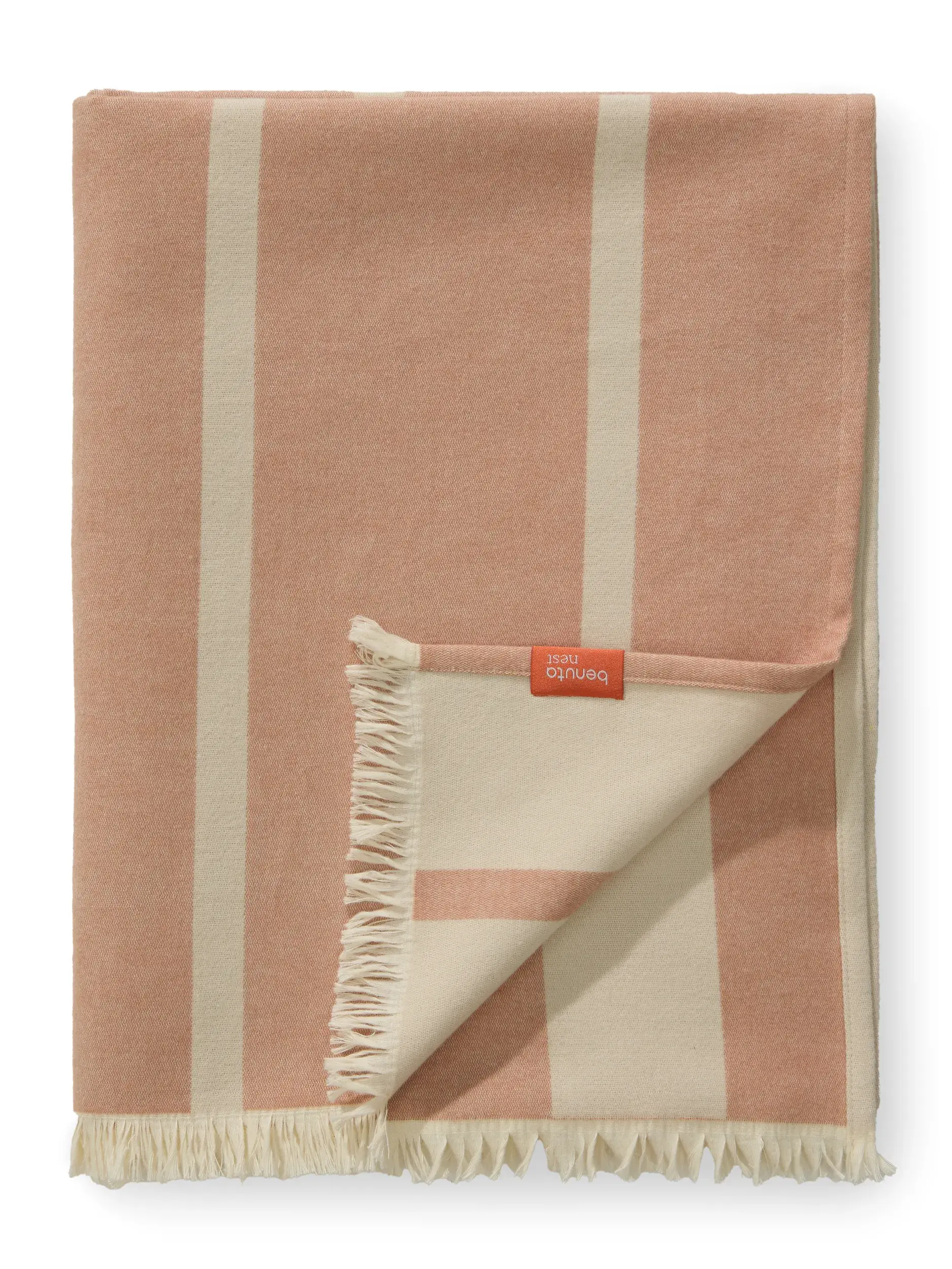 Cotton Blanket Reed Brown by benuta Nest