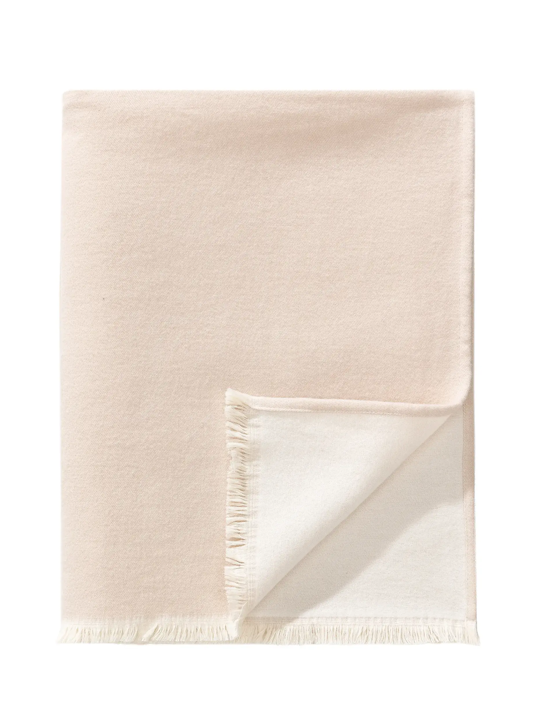 Baumwolldecke Luca Cream von 