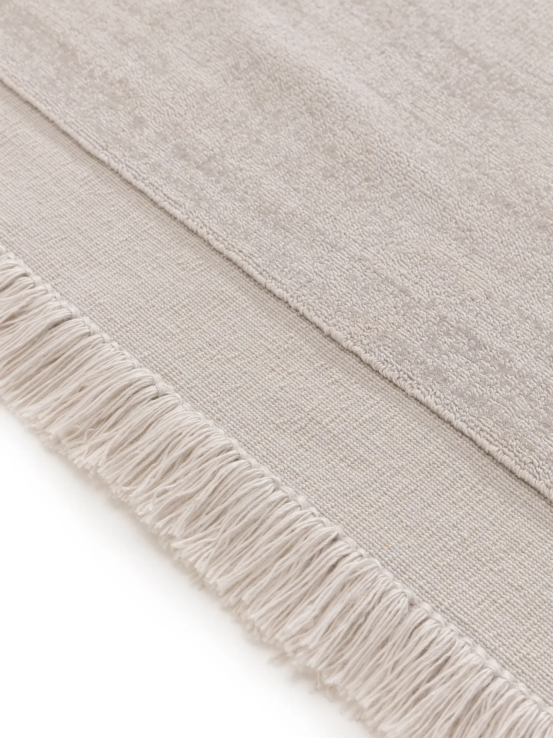 Tapis en 80% Polyester, 20% Coton en Gris avec une pile de 80% Polyester, 20% Coton de hauteur de benuta pure
