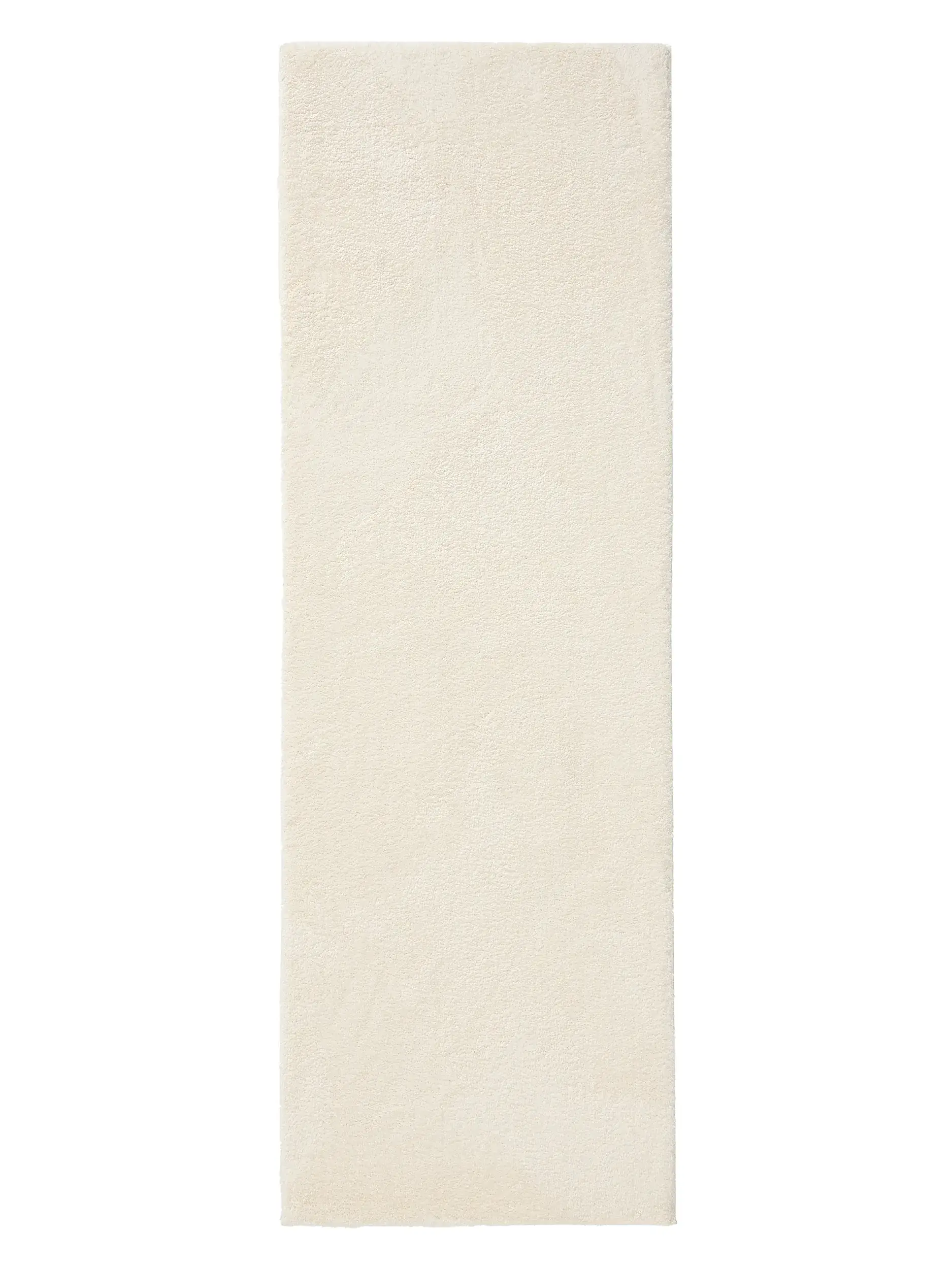 Teppich aus 100% Polyester (Microfiber) in Weiß mit 100% Polyester (Microfiber) hohem Flor von benuta Nest