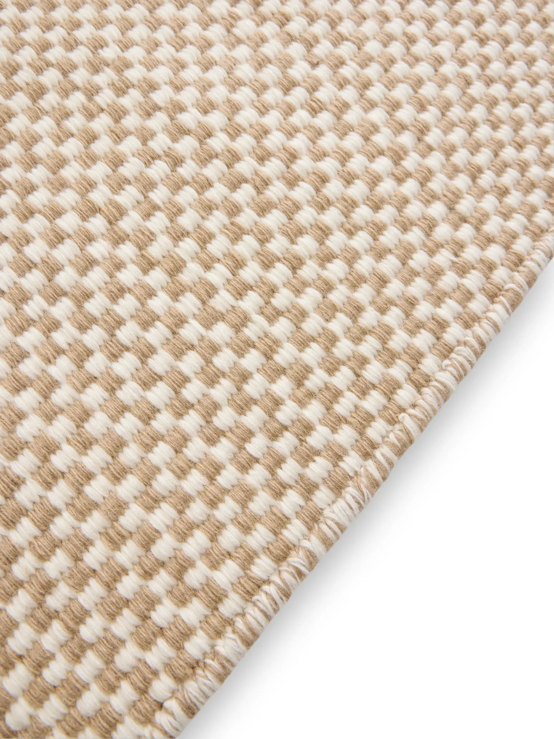 Teppich aus 100% Wolle (aus Neuseeland) in Beige mit 100% Wolle (aus Neuseeland) hohem Flor von benuta Pure