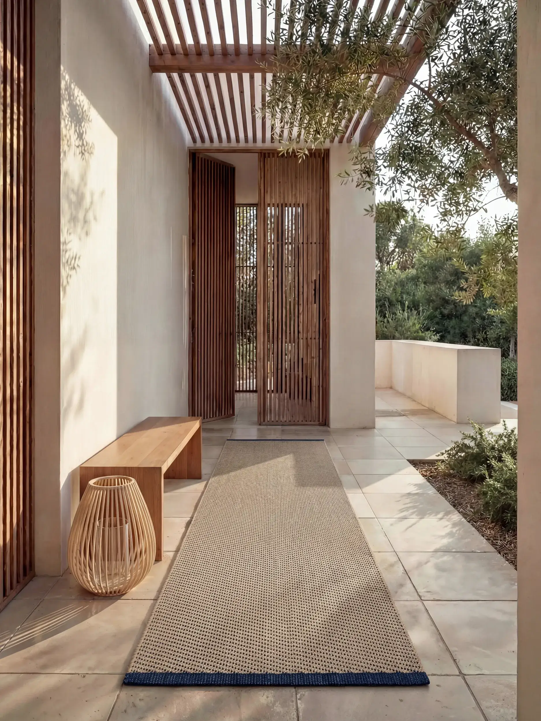 Teppich Arvea aus 100% Polyester (recyceltes PET) in  von benuta Pure