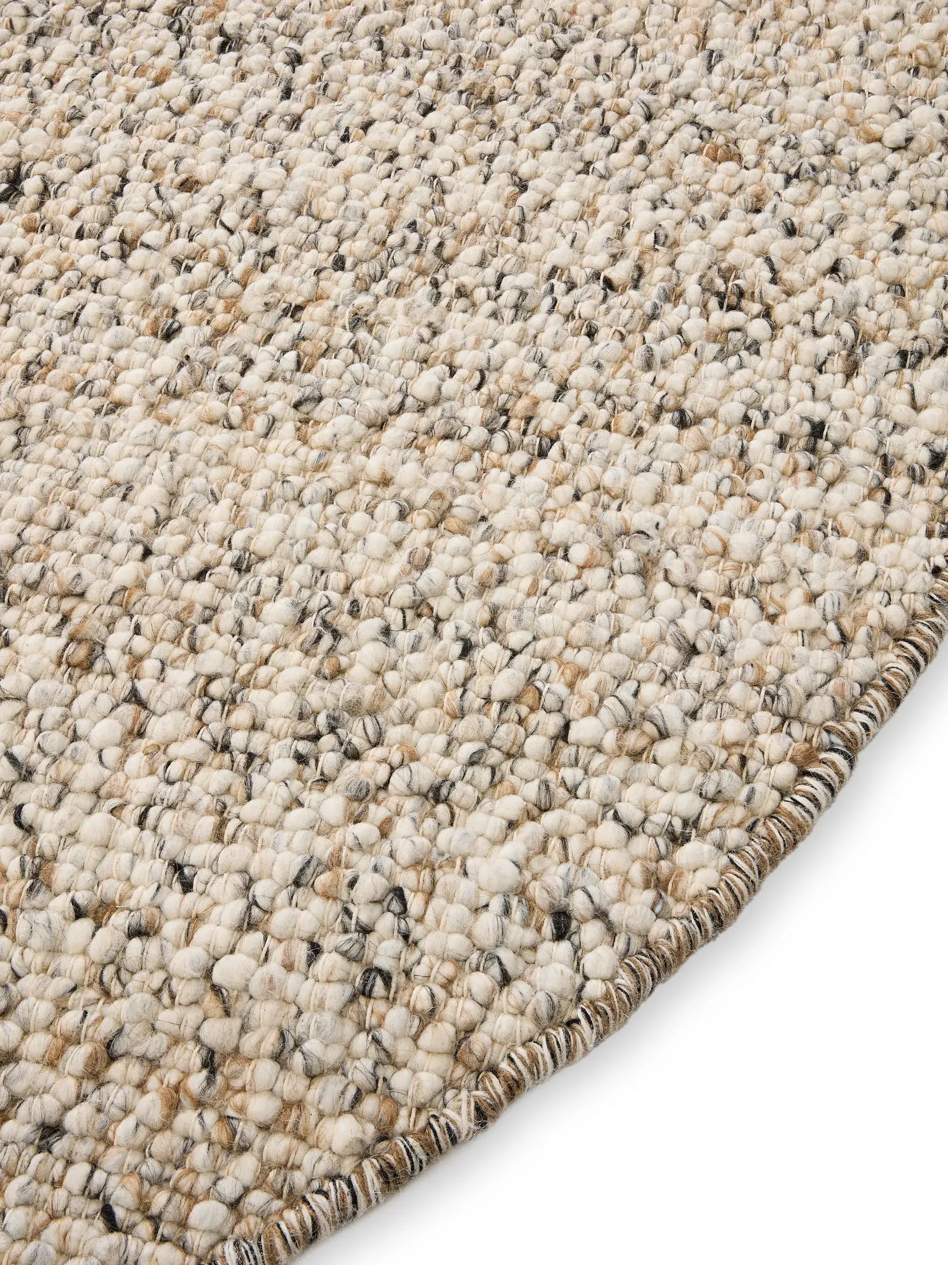 Teppich Patch aus 70% Wolle, 15% Jute, 15% Baumwolle in Multicolor von benuta Pure
