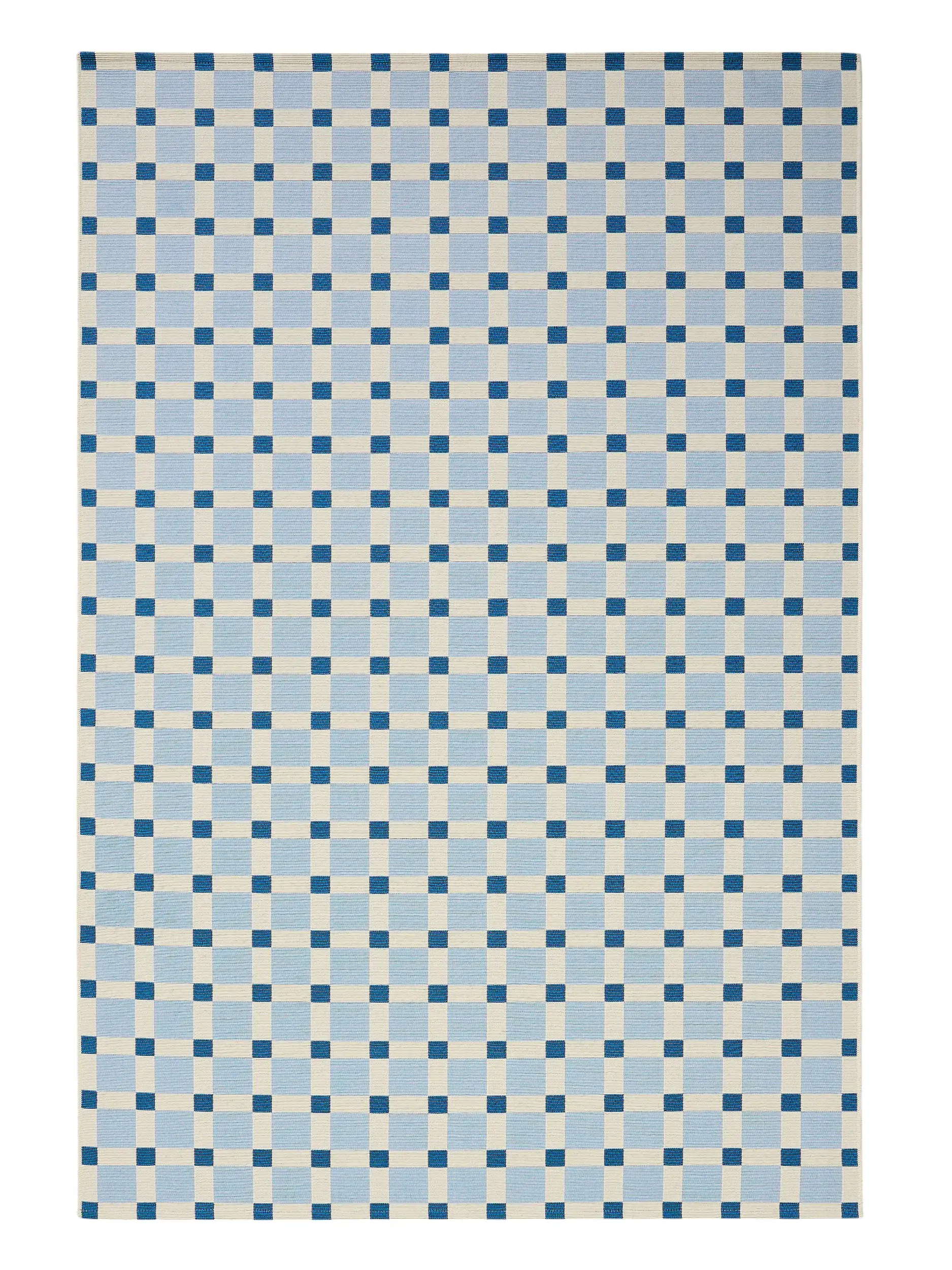 Teppich aus 76% Polypropylen, 23% Polyester, 1% Latex in Blau mit 76% Polypropylen, 23% Polyester, 1% Latex hohem Flor von benuta Pop