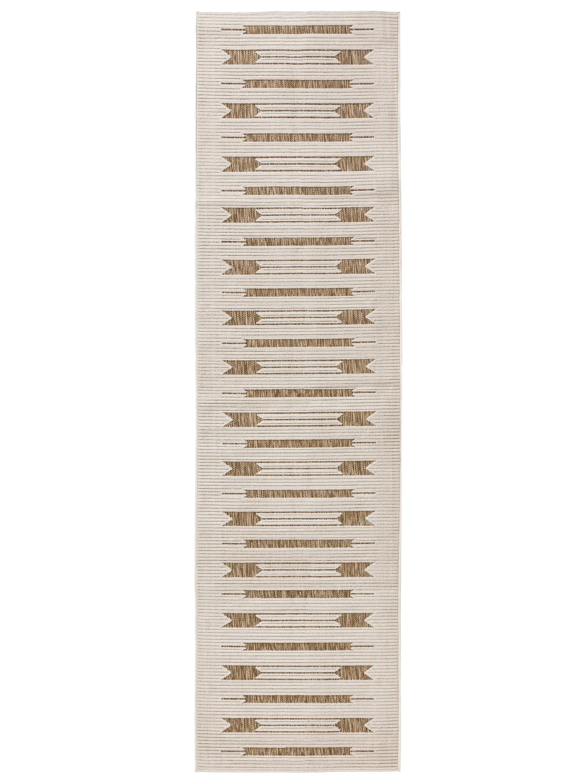 Rug made of 100% Polypropylen in White with a 100% Polypropylen high pile by benuta Basic