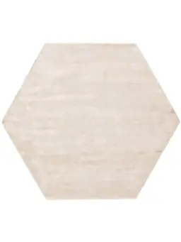 Tapis en viscose Hexagone Nela Ivoire