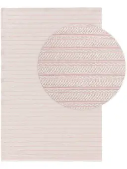 Baumwollteppich Cooper Rosa