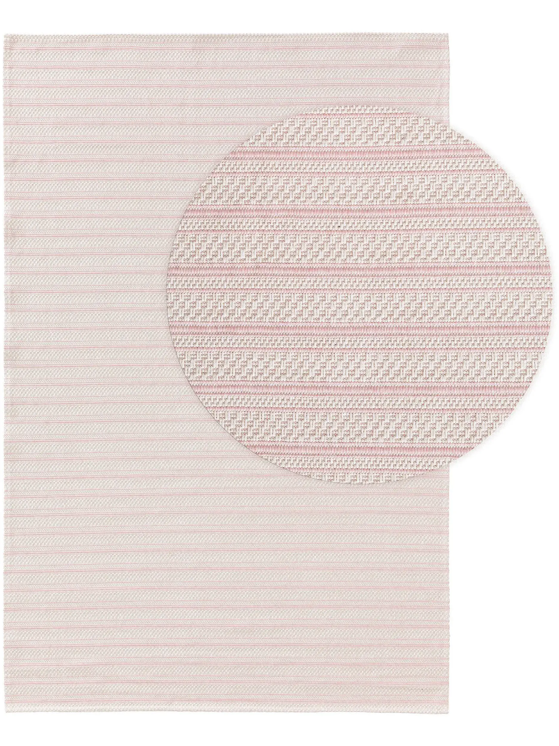 Teppich aus 100% Baumwolle in Rosa mit 100% Baumwolle hohem Flor von benuta
