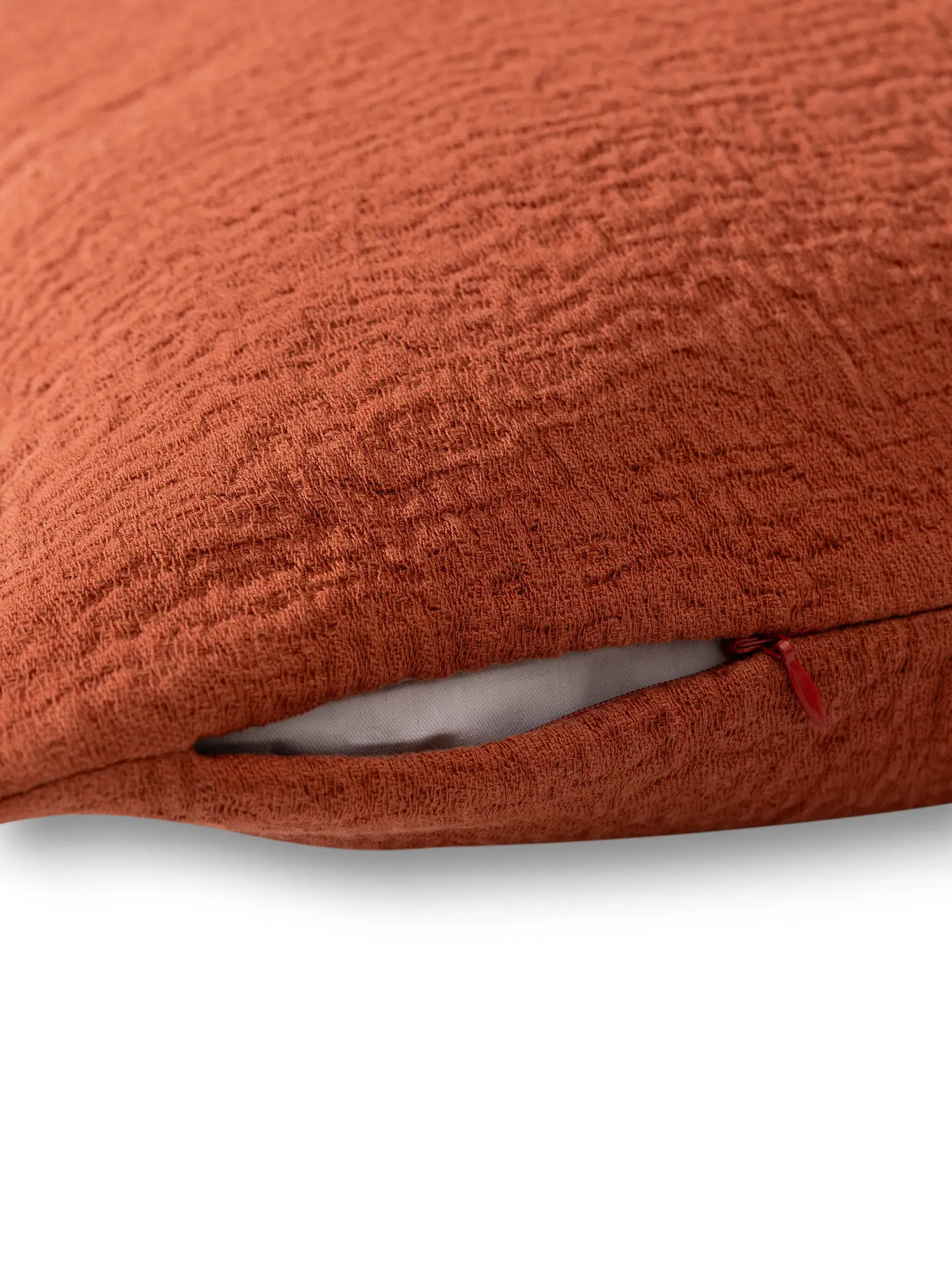 Kissenbezug Carmo Rot in Einfarbig design made of 100% Cotton by benuta