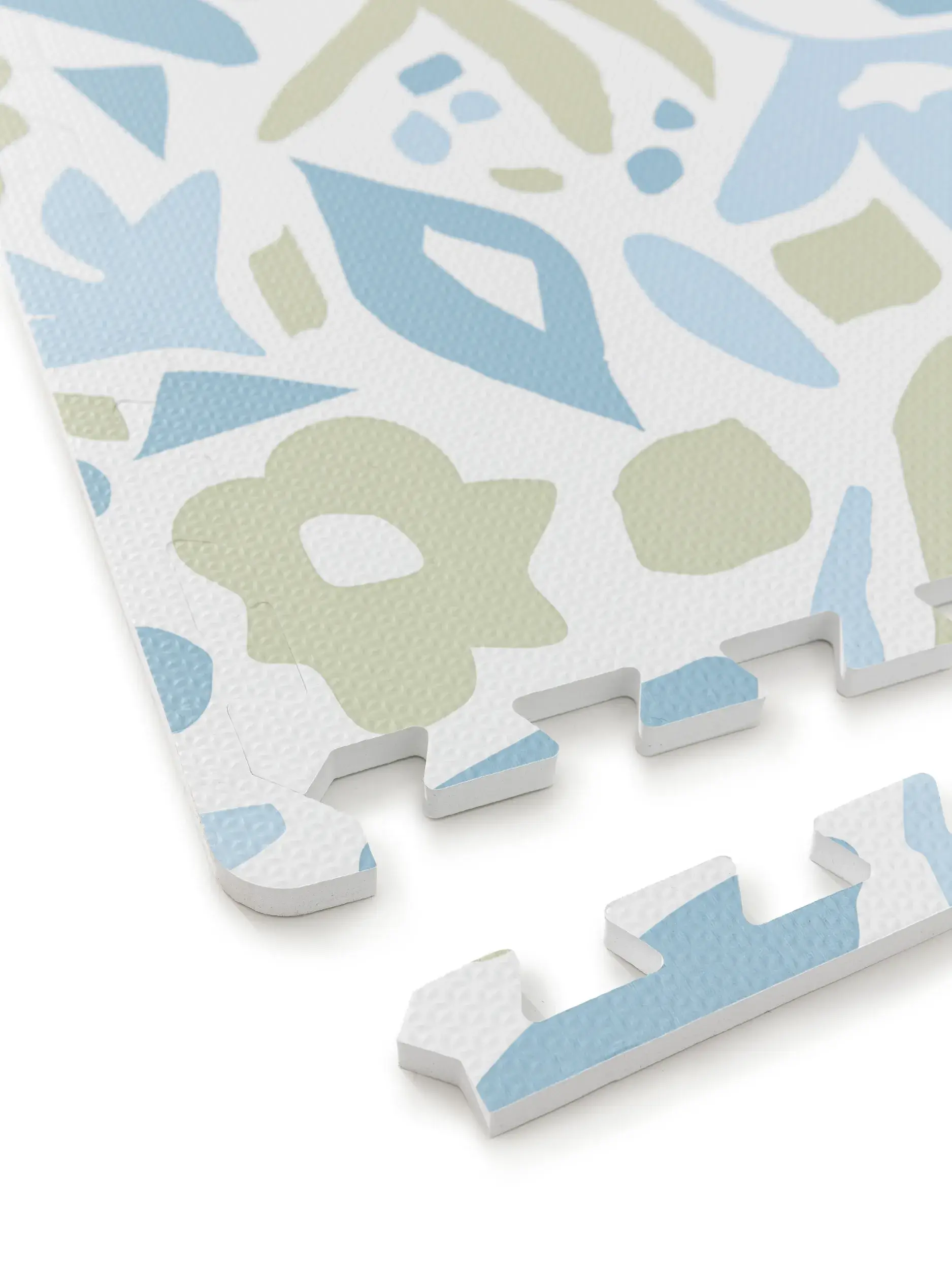 Spielmatte Flora Blau im Design Floral aus  von Lytte