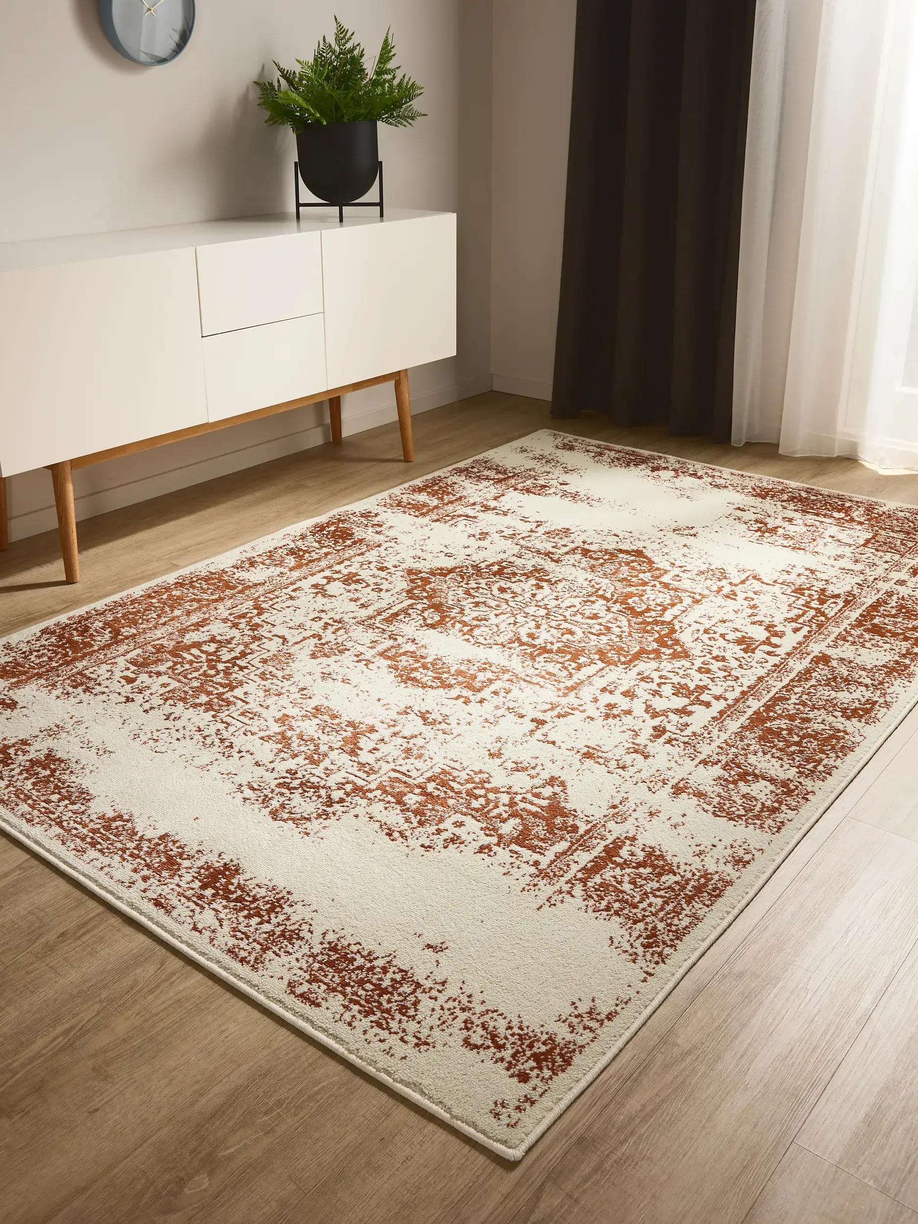 Tappeto di 100% Polipropilene in Beige con pelo alto 100% Polipropilene da benuta Basic