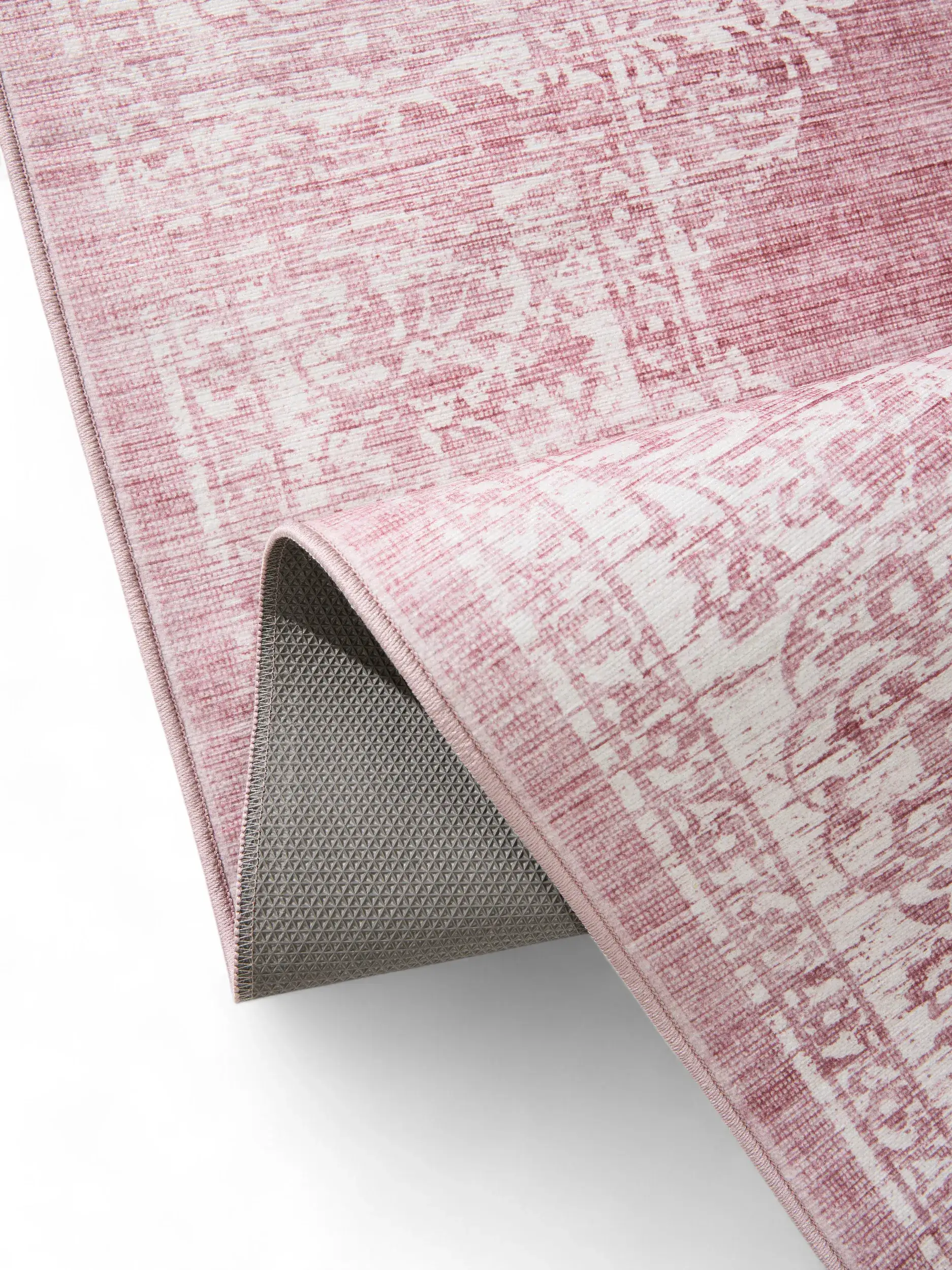 Teppe av 100% Polyester i Rosa med 100% Polyester høy lugg fra benuta Pop