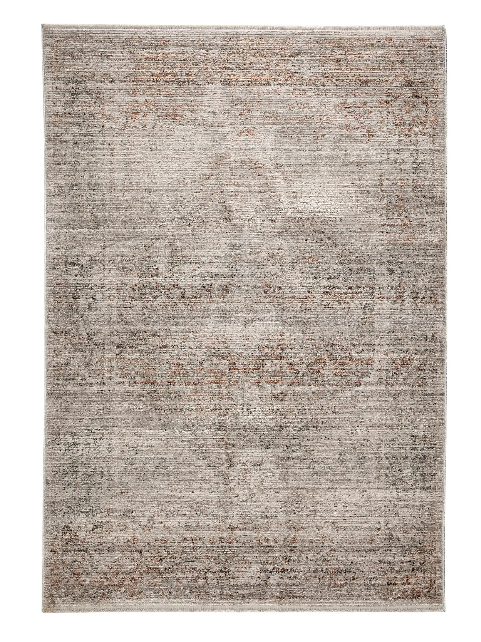 Rug made of 100% Polyester in Grey with a 100% Polyester high pile by benuta Nest