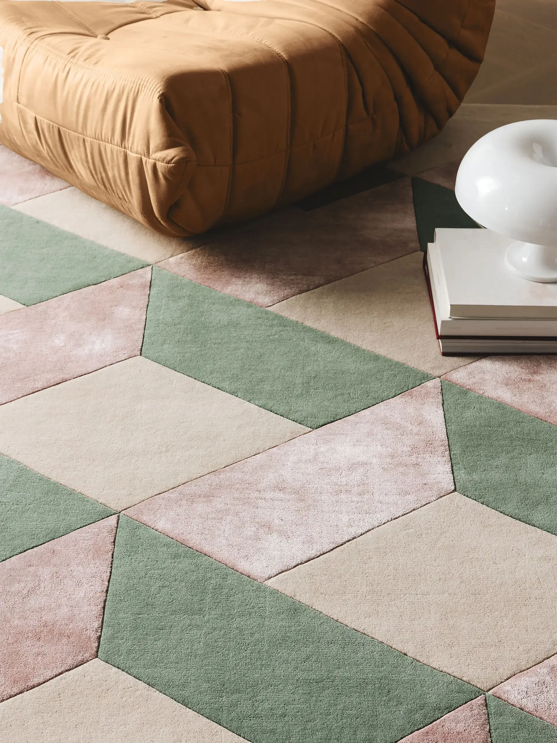 Alfombra Paul de 70% Lana, 30% Lyocell (Tencel™) en Multicolor de benuta Finest