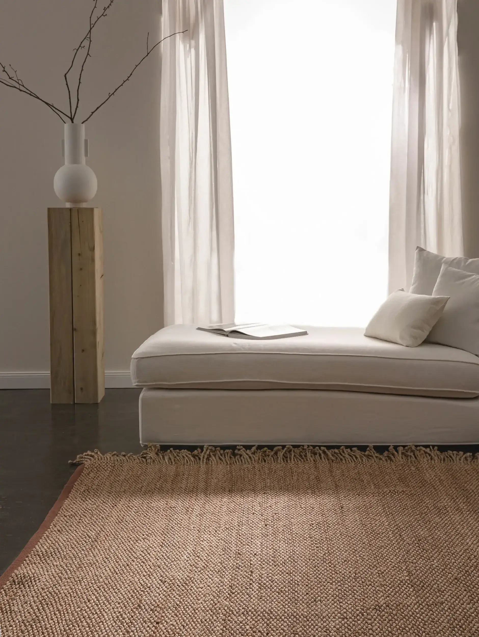 Teppich Alexandra aus 90% Jute, 10% Baumwolle in Beige von benuta