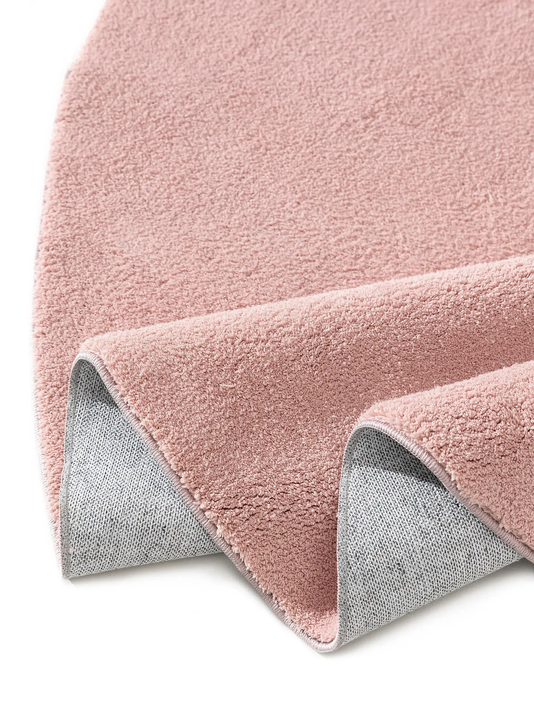 Tapijt van 100% Polyester in Roze met een 100% Polyester hoge pool van benuta POP