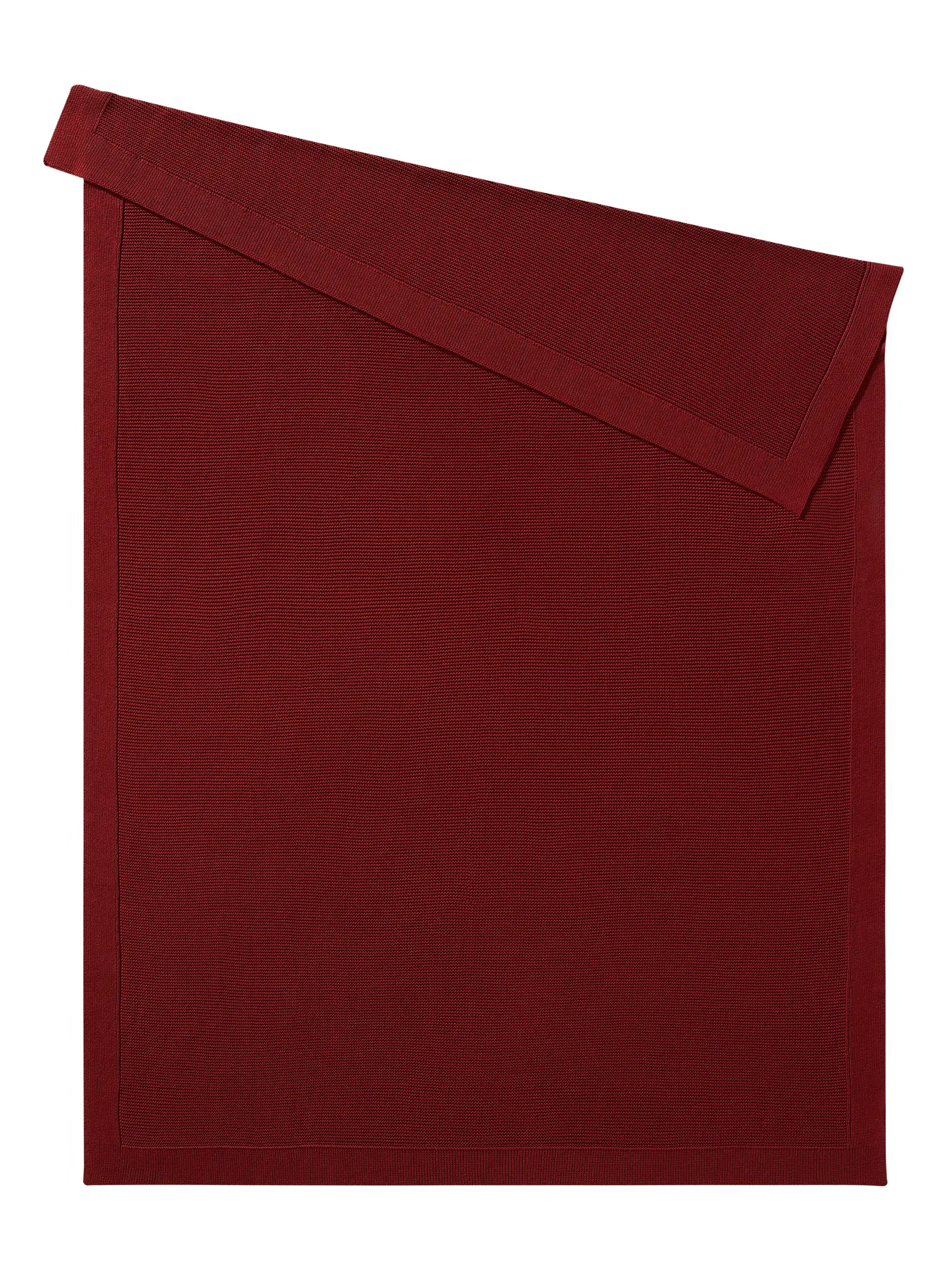 Katoenen deken Helma Rood van benuta Pure
